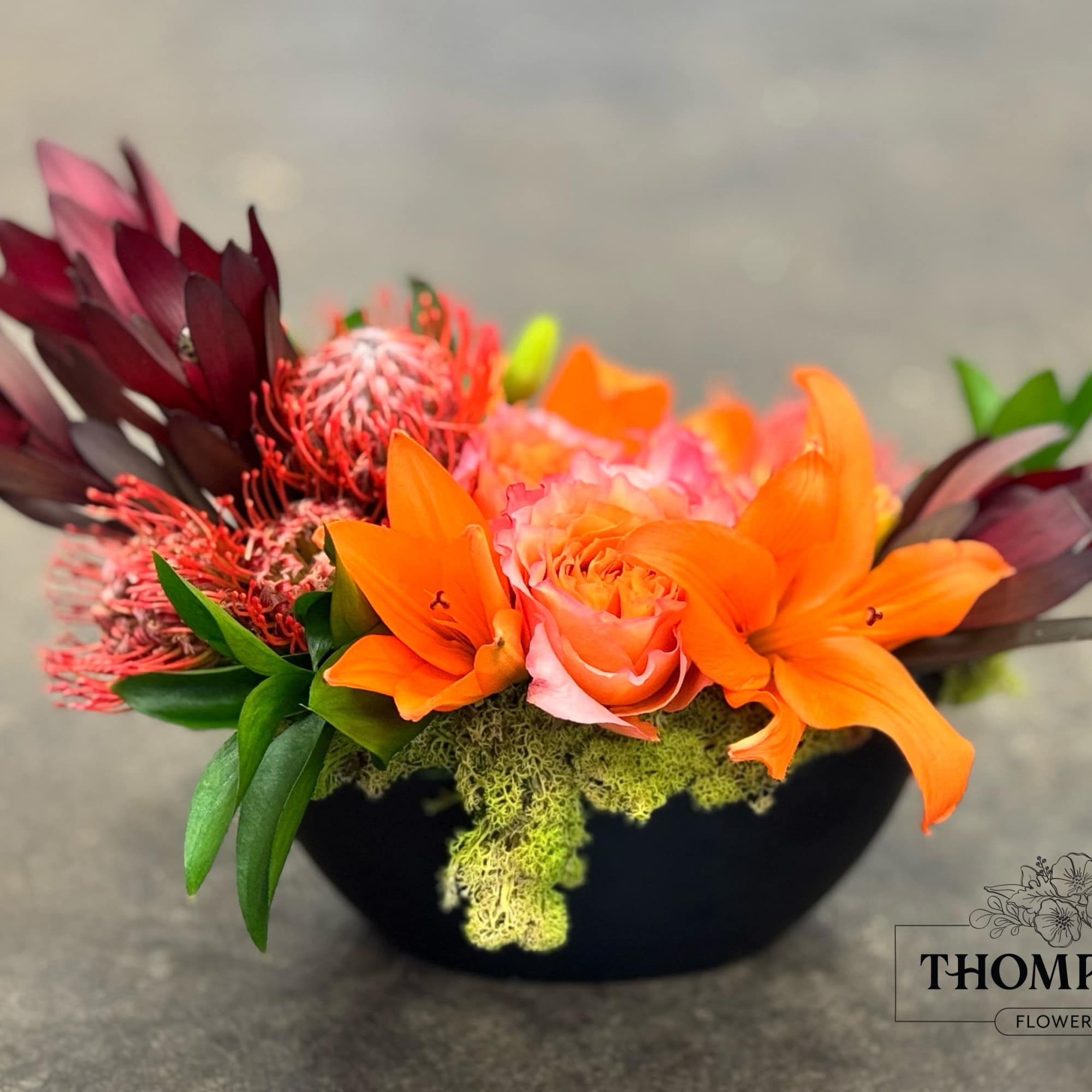 Vermillion captures the warmth of curated color, blending fiery orange tones with