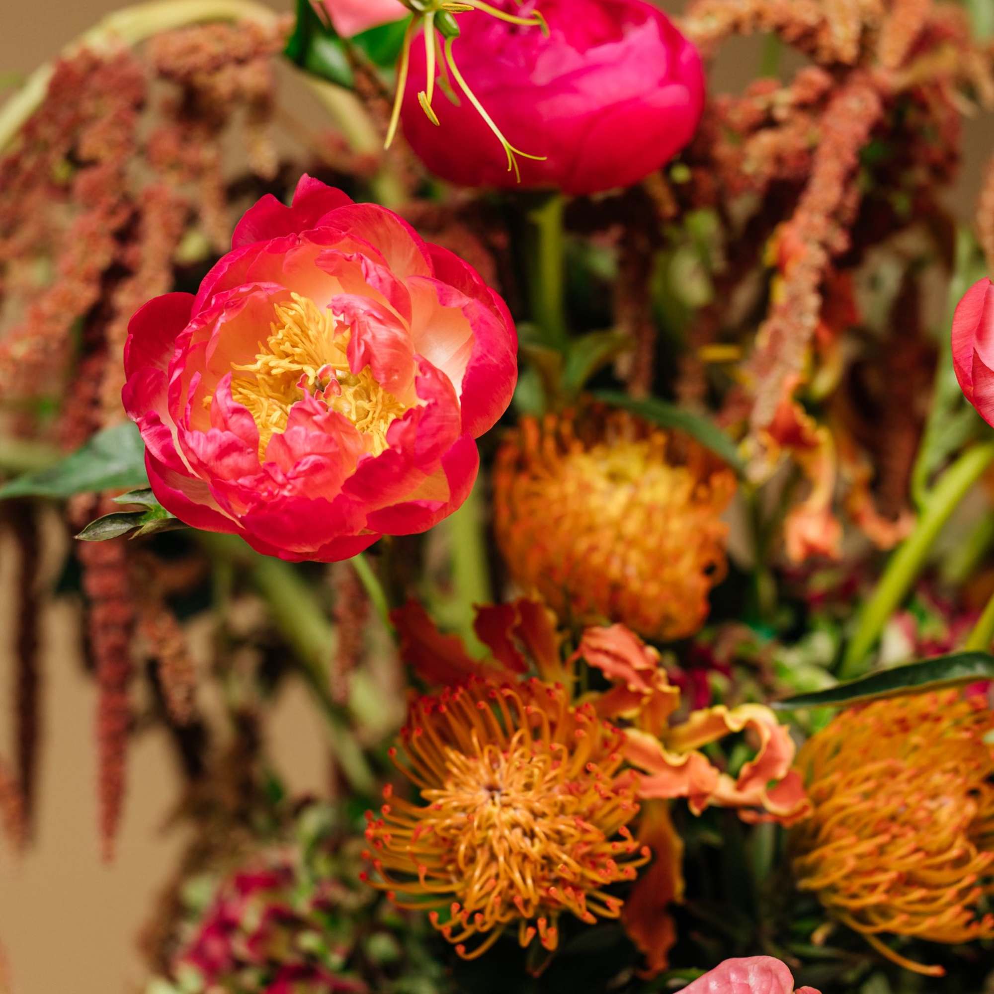 The Sunset Reverie Arrangement captures the warmth and radiance of a tropical