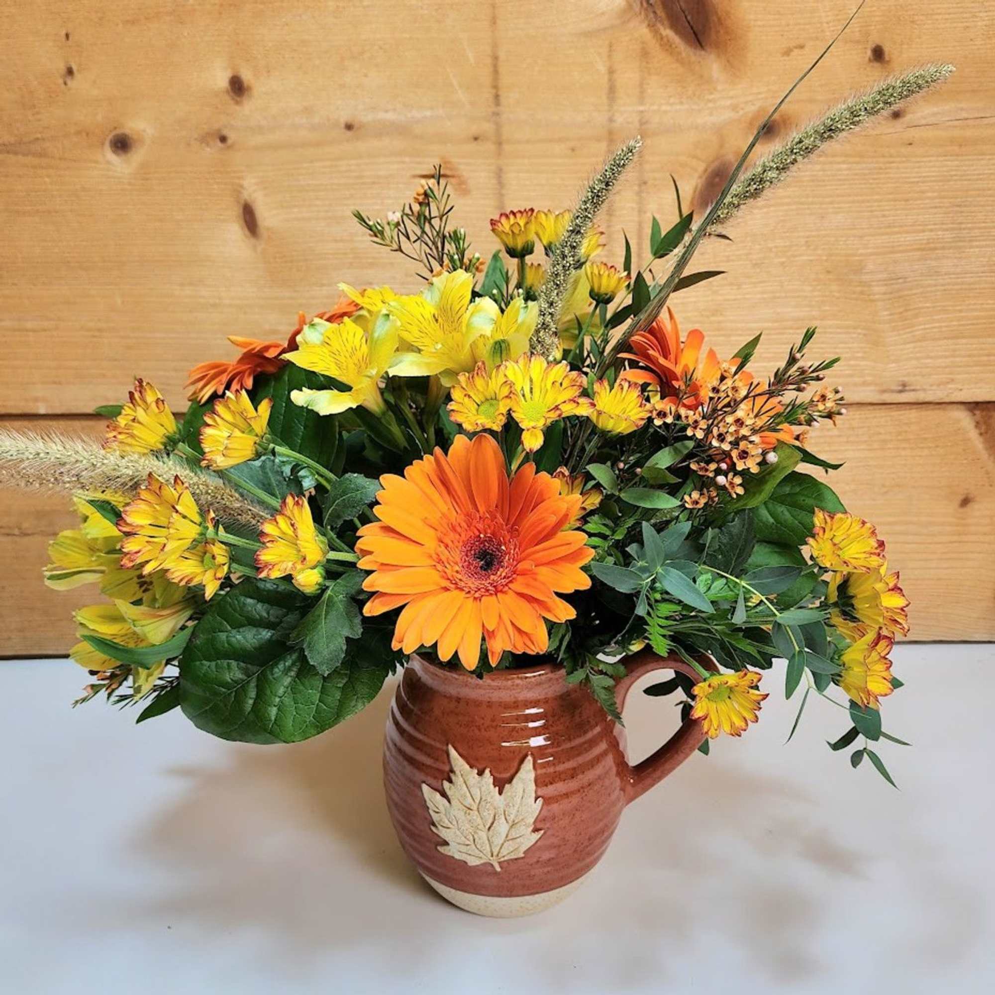Autumn Meadow Pitcher Bouquet
Bring the beauty of a golden fall meadow indoors Autumn Meadow Pitcher Bouquet
Bring the beauty of a golden fall meadow indoors