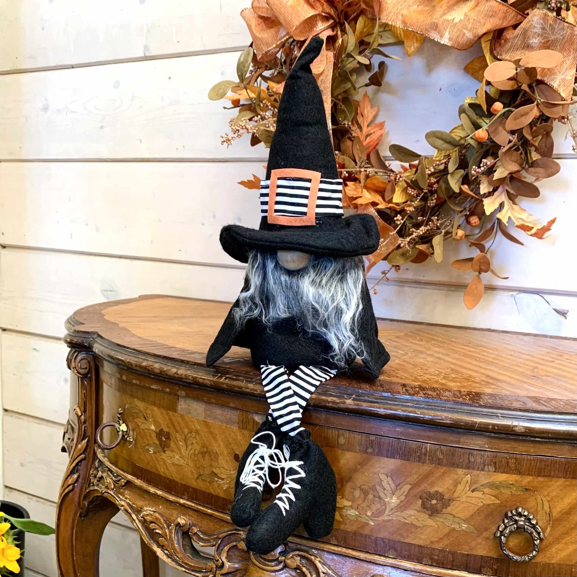 This charming old fashioned witch gnome is sure to put a spell This charming old fashioned witch gnome is sure to put a spell