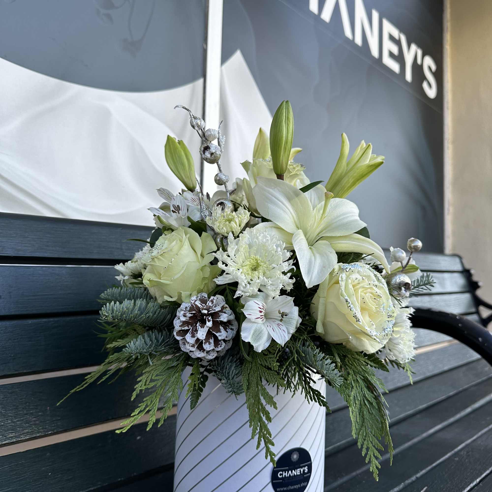Dreaming of a white Christmas? This seasonal floral design box is your