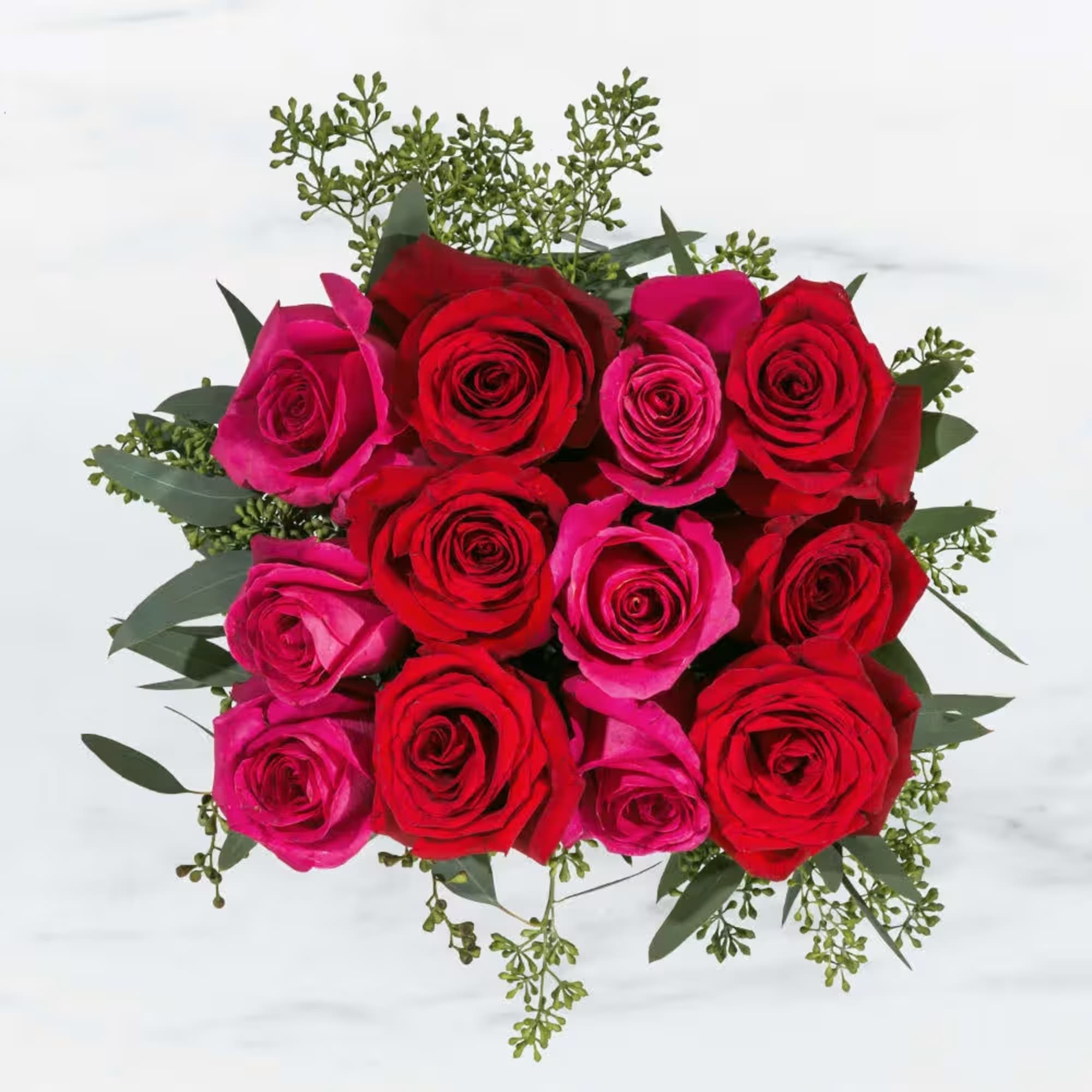 Product Information
This rose combination is flirty, yet romantic. Sparks Fly by BloomNation&trade;