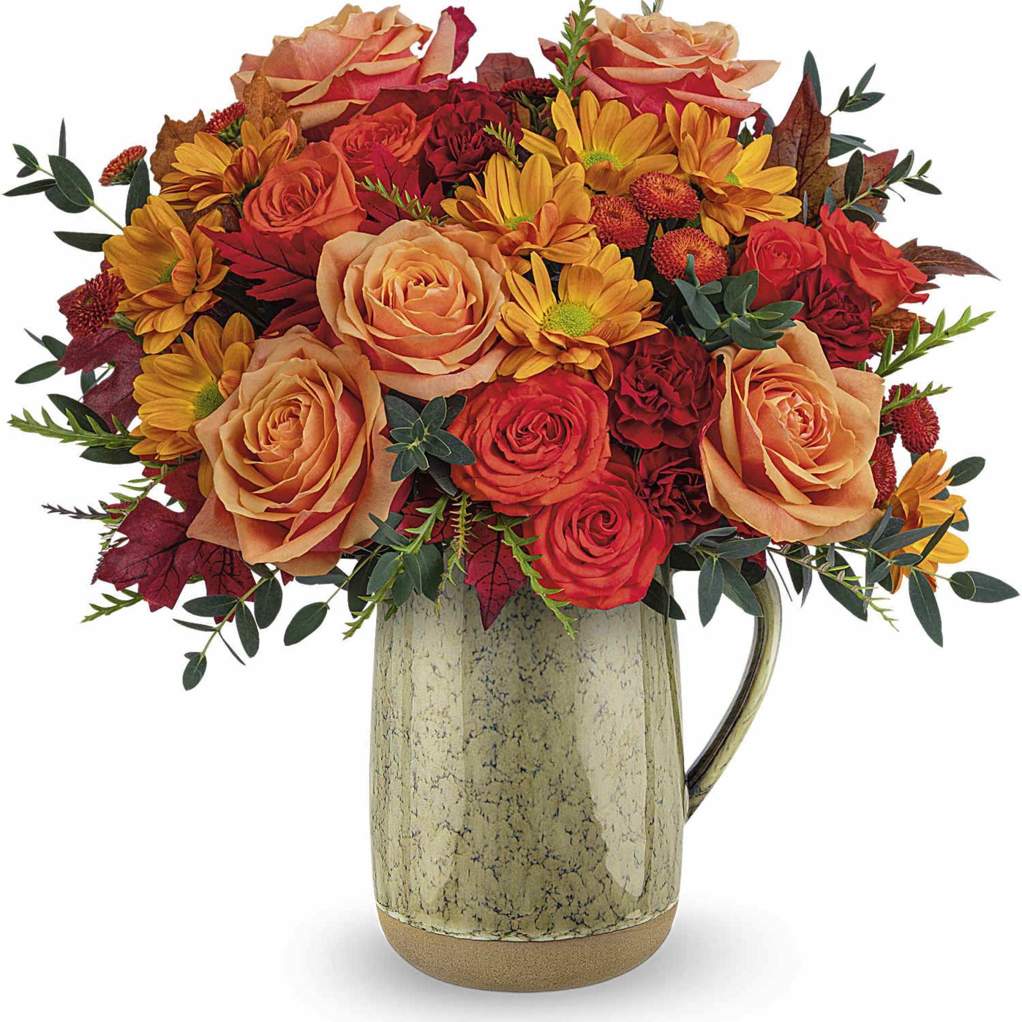 Embrace the charm of autumn's majestic meadow with this heartfelt bouquet, presented Embrace the charm of autumn's majestic meadow with this heartfelt bouquet, presented