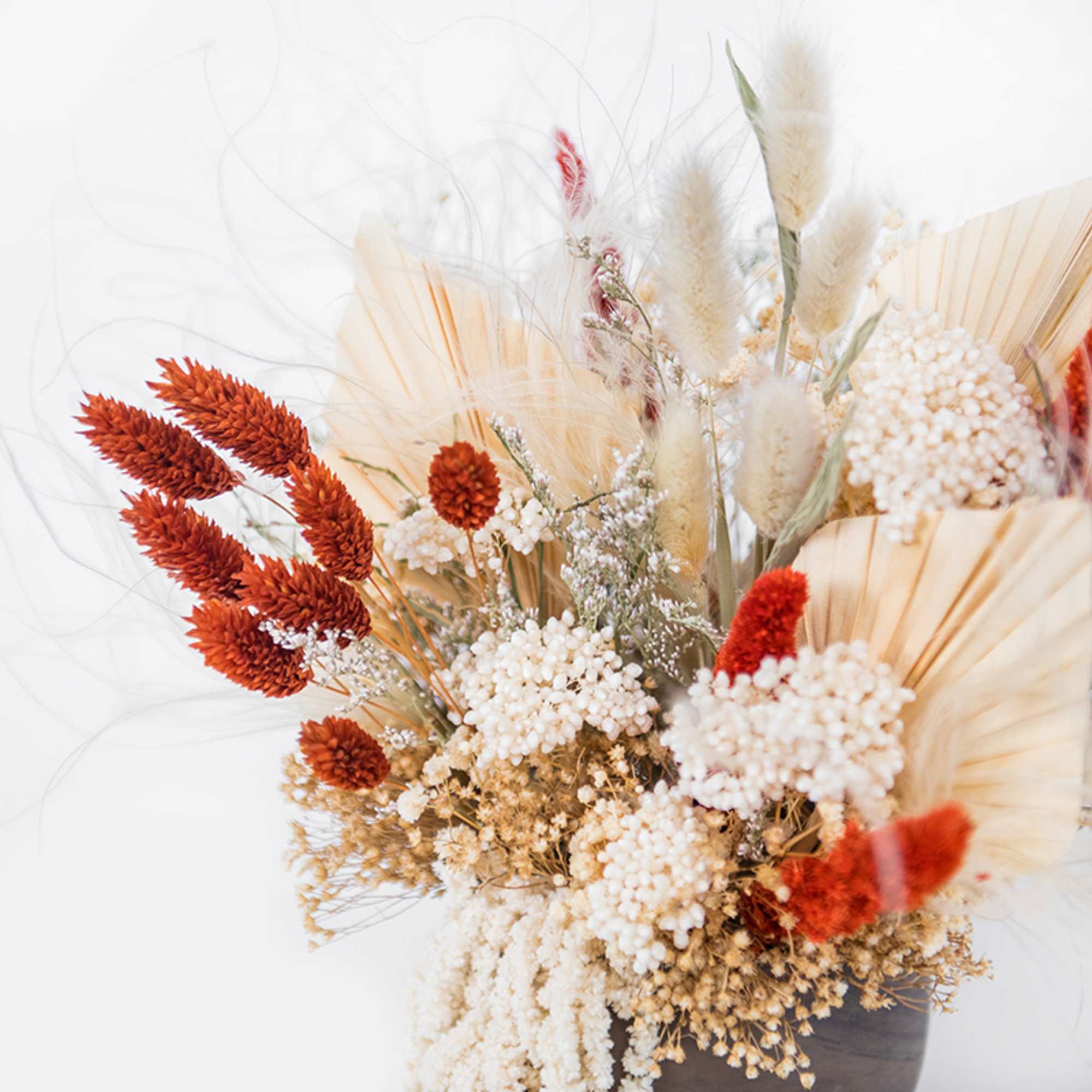 Transition your space with this festive, everlasting floral fall charmer. A sweet