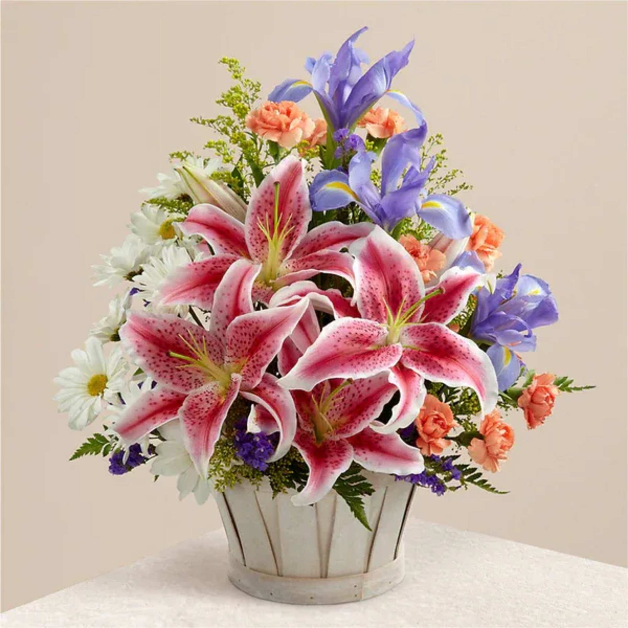 The Wondrous Nature Bouquet is bountifully bedecked with a dazzling display of