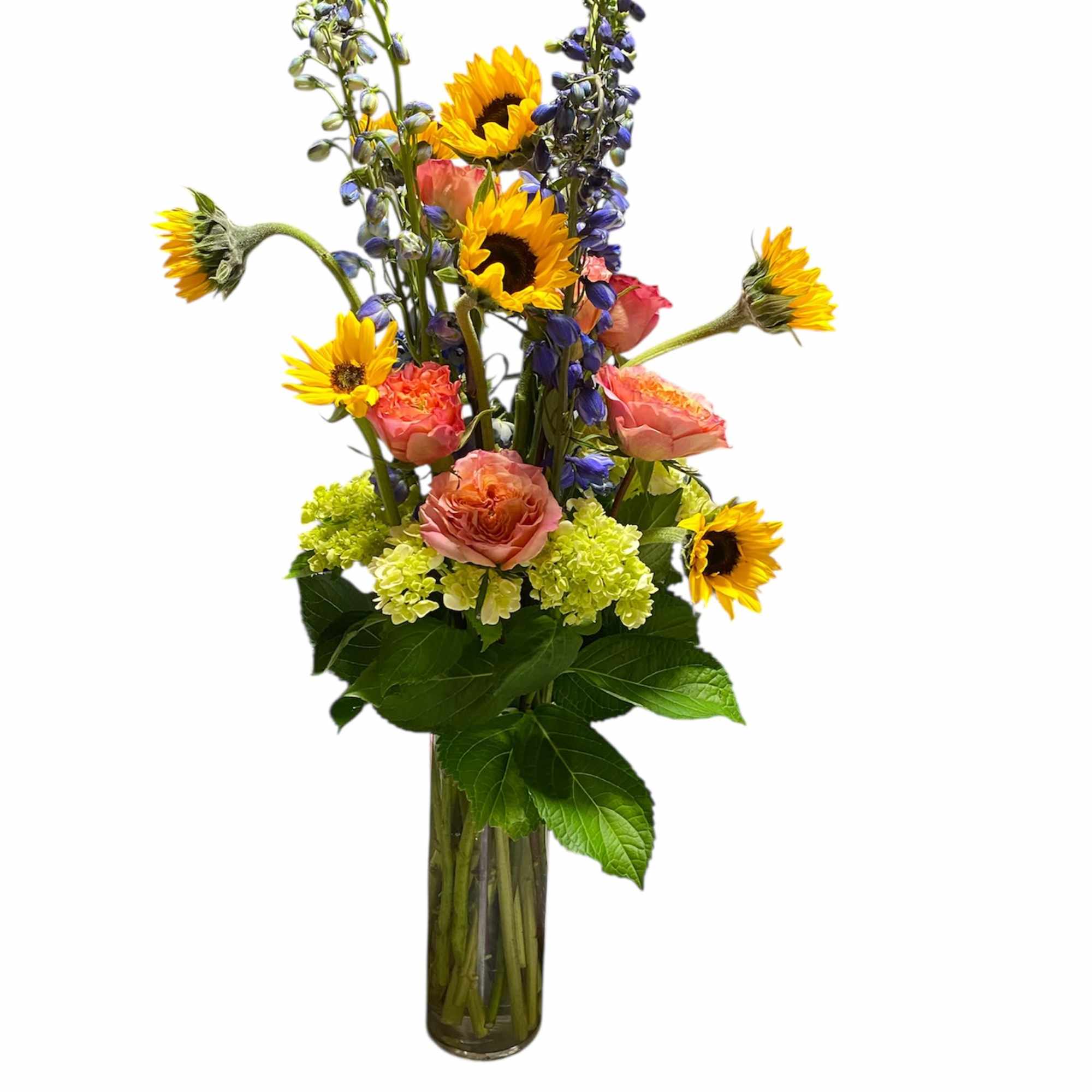 Rise and shine with this tall and bright arrangement. 

APPROXIMATE DIMENSIONS 16&quot;