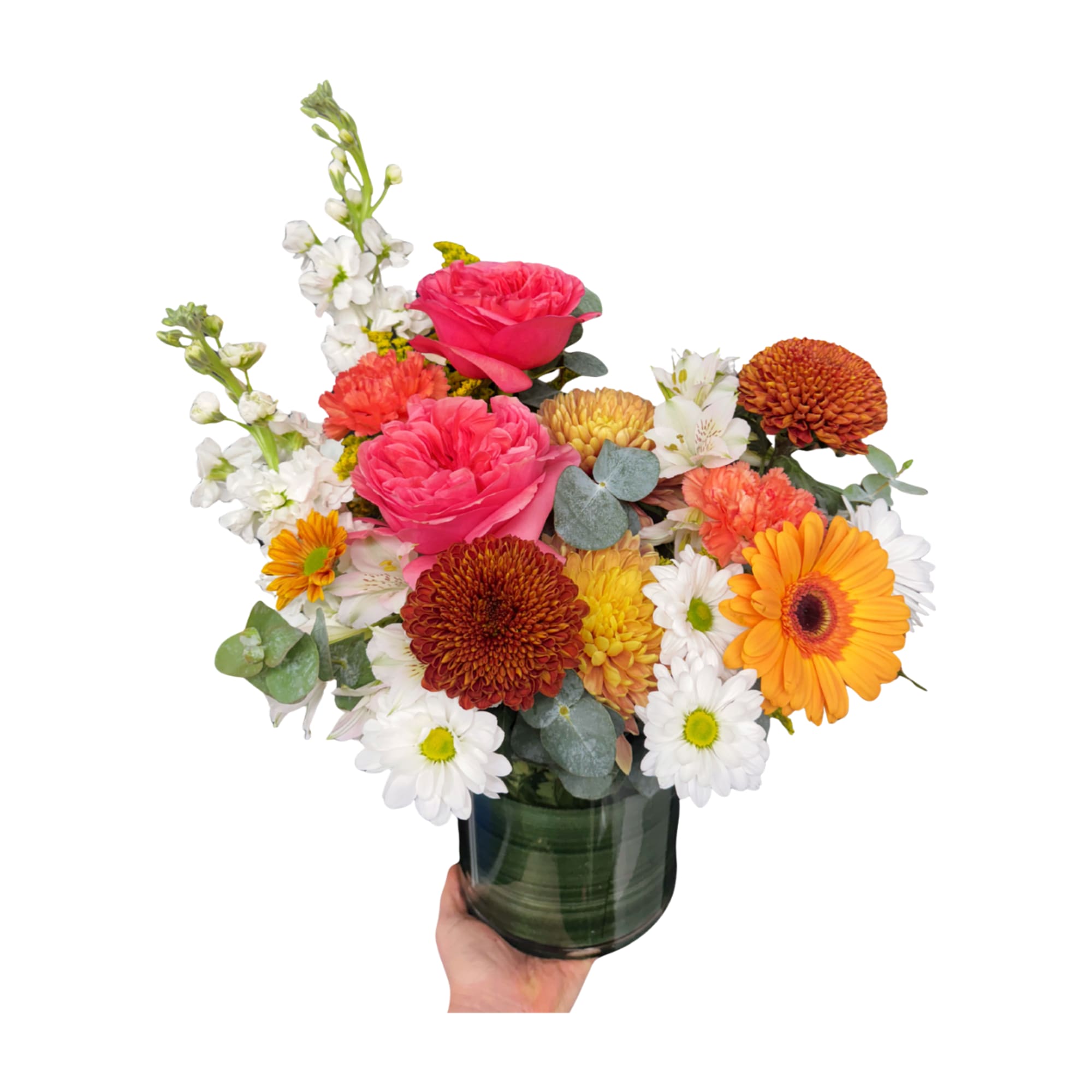 A radiant mix that feels like golden hour in a vase. featuring