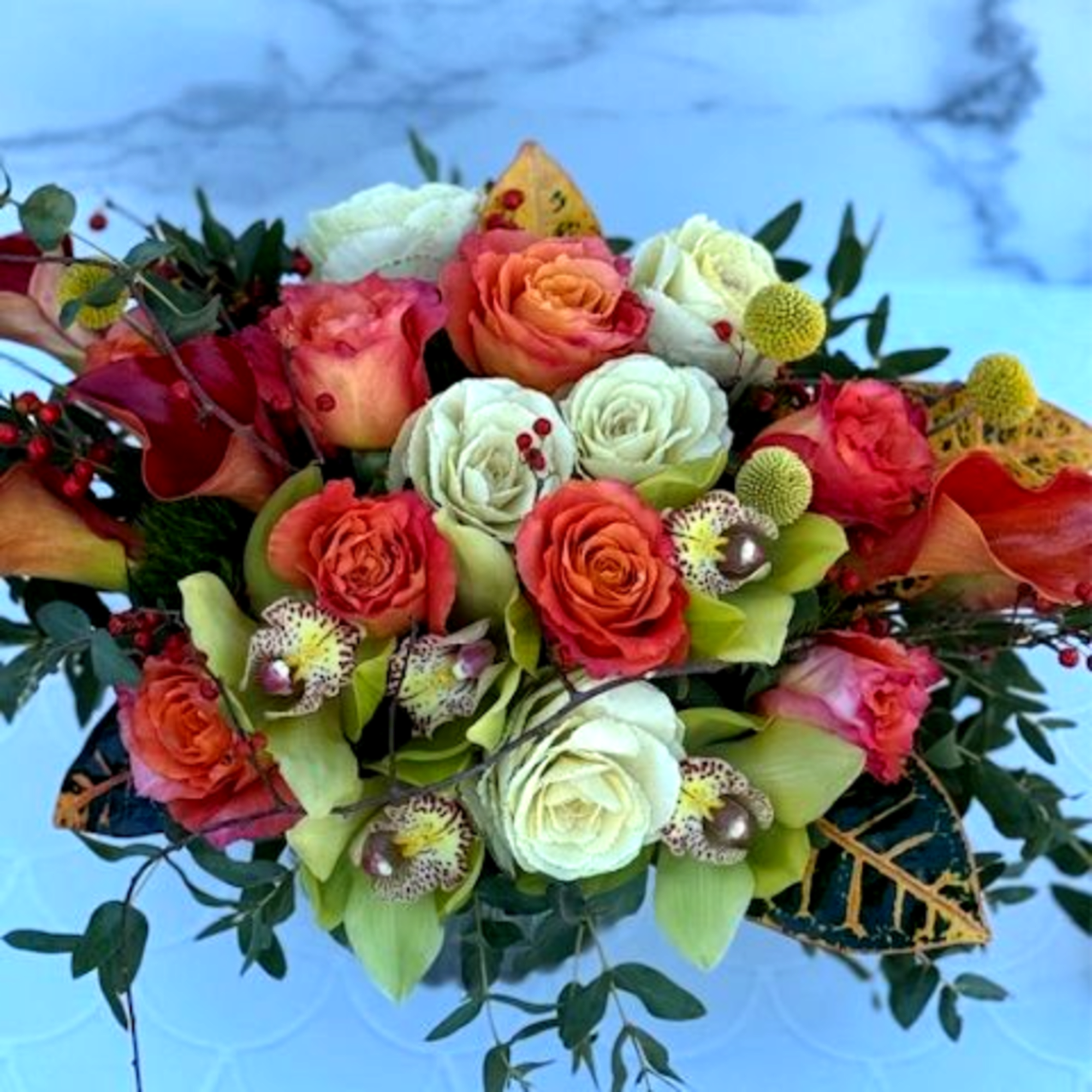 Designer 6x6 container designed for the perfect autumn look. This includes kale Designer 6x6 container designed for the perfect autumn look. This includes kale