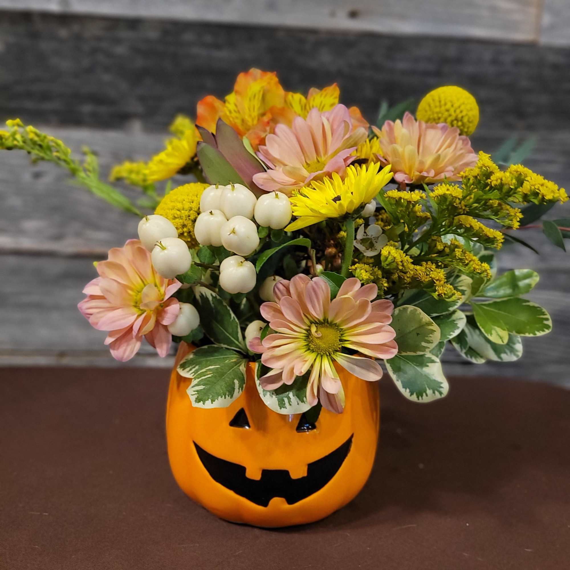 Just the thing to get into the Halloween spirit! Fresh flowers in Just the thing to get into the Halloween spirit! Fresh flowers in