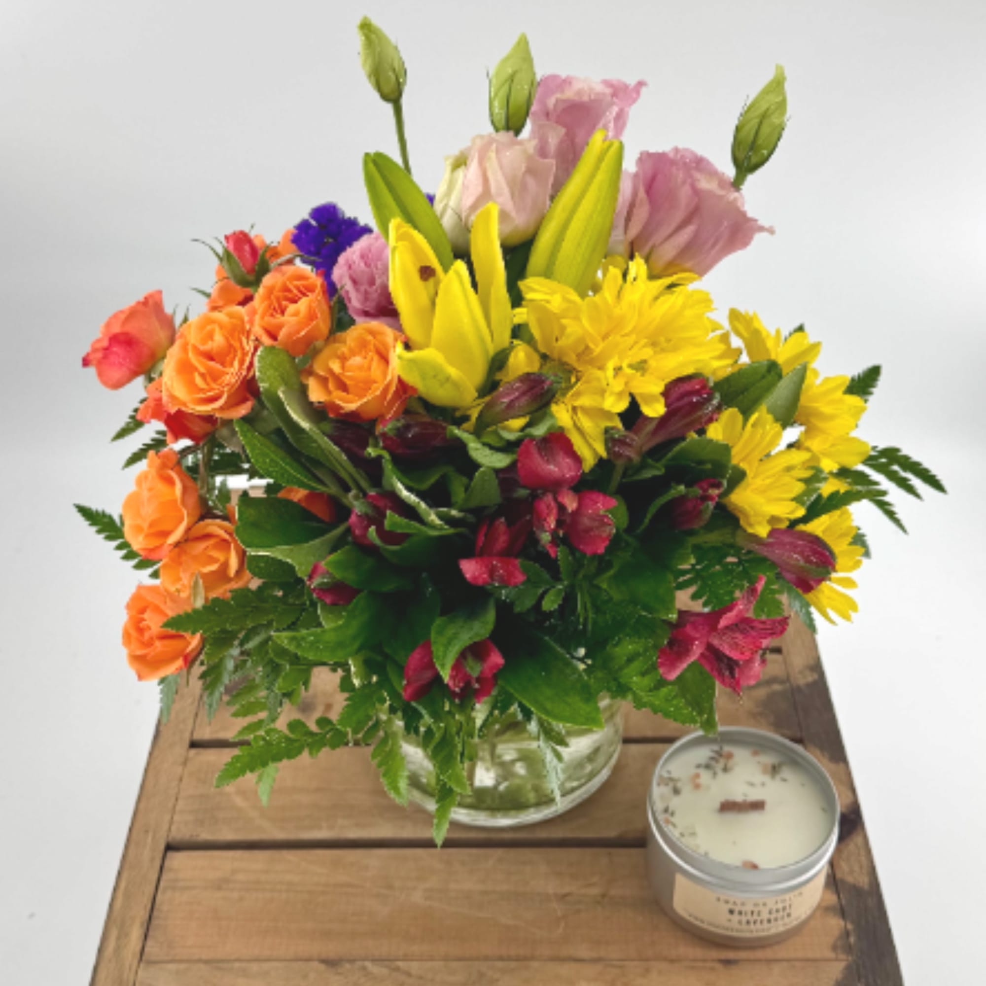 Juicy by BloomNation&trade; packs a color punch! Featuring over 6 different flowers