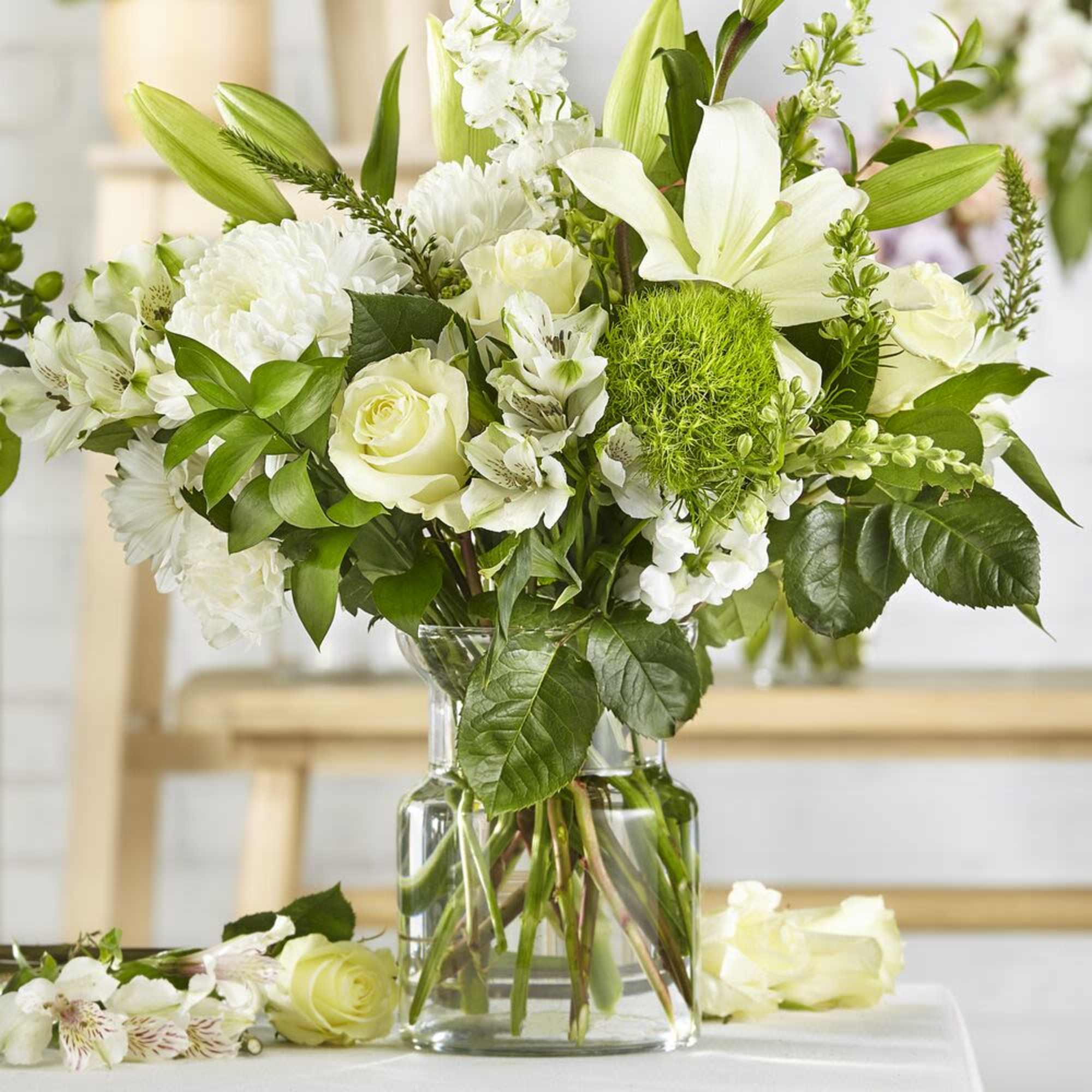 Elevate any occasion with the timeless elegance of the Classic Ivory Flower