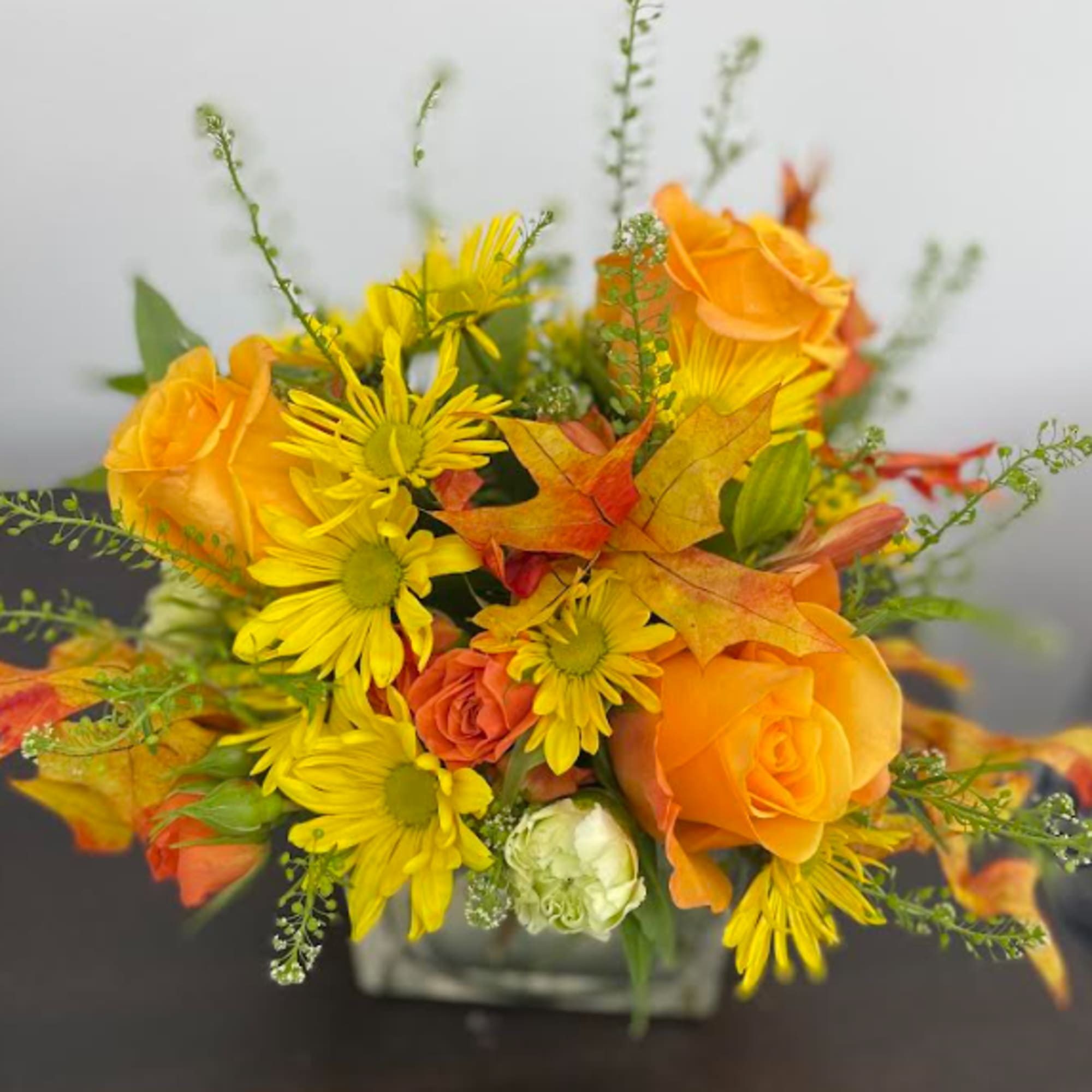 This cube is filled to say Hello Fall!  Perfect for any