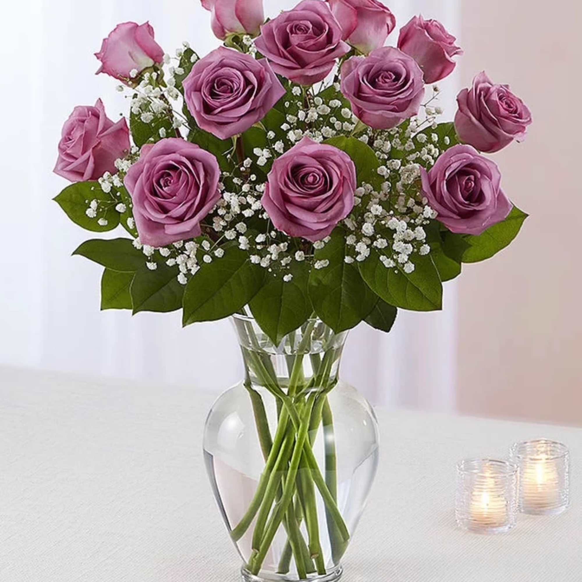 Enchantment and fascination, Lavender roses represent admiration and charm for someone special