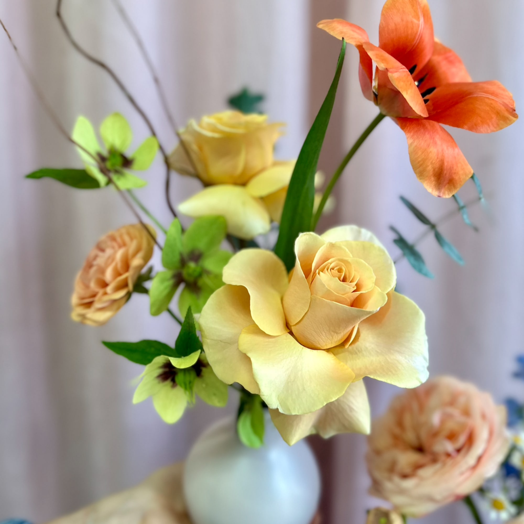Adorable mini arrangement featuring a mix of vibrant, colorful blooms. 
***Includes one