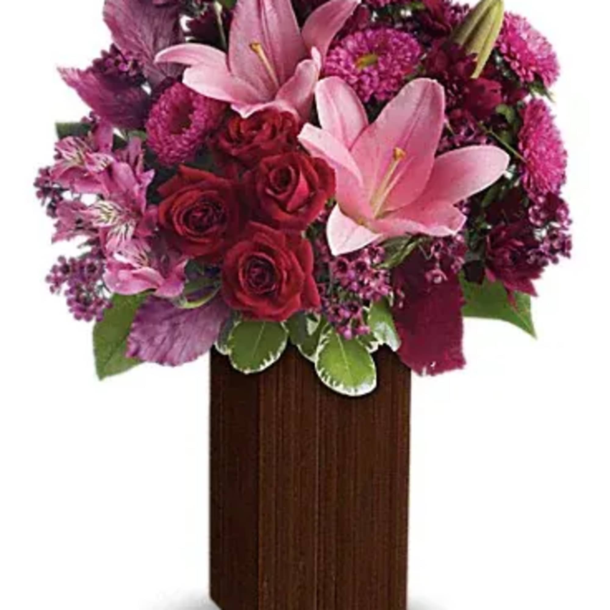 Dazzle and delight her with this magical mix of soft lavenders, rich