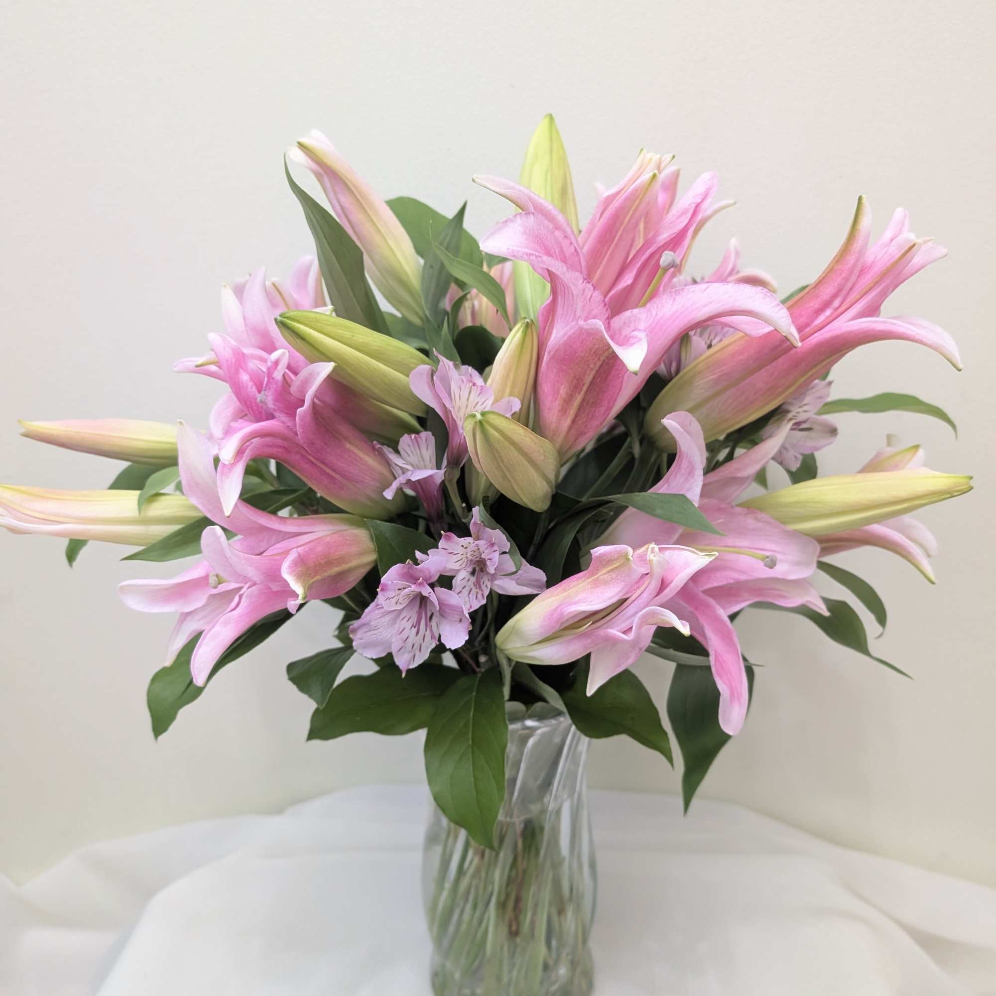 Pink lilies stand tall and beautiful. Send an impactful gift to somebody