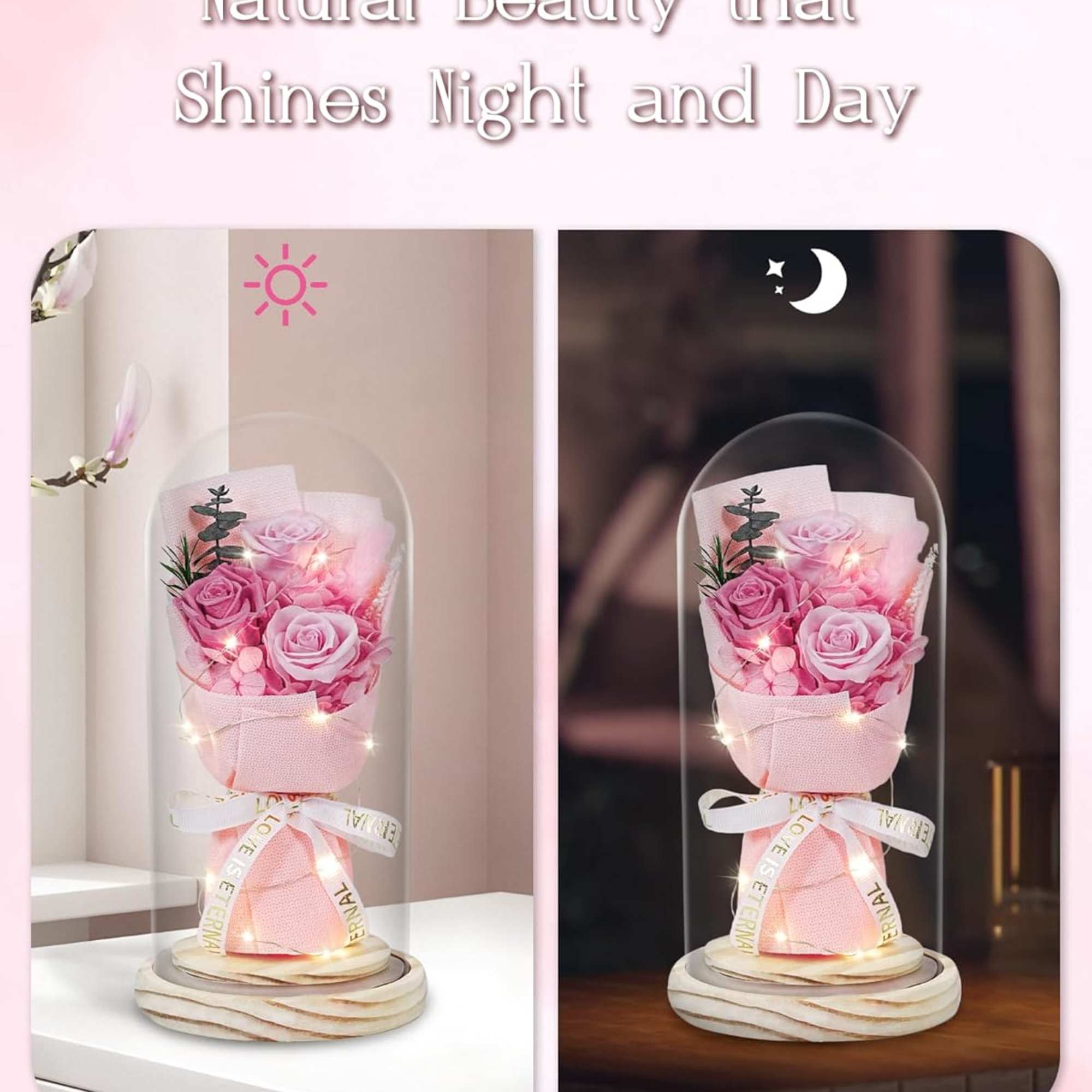 Celebrate lasting love and timeless beauty with our Forever Rose Dome&mdash;a handcrafted