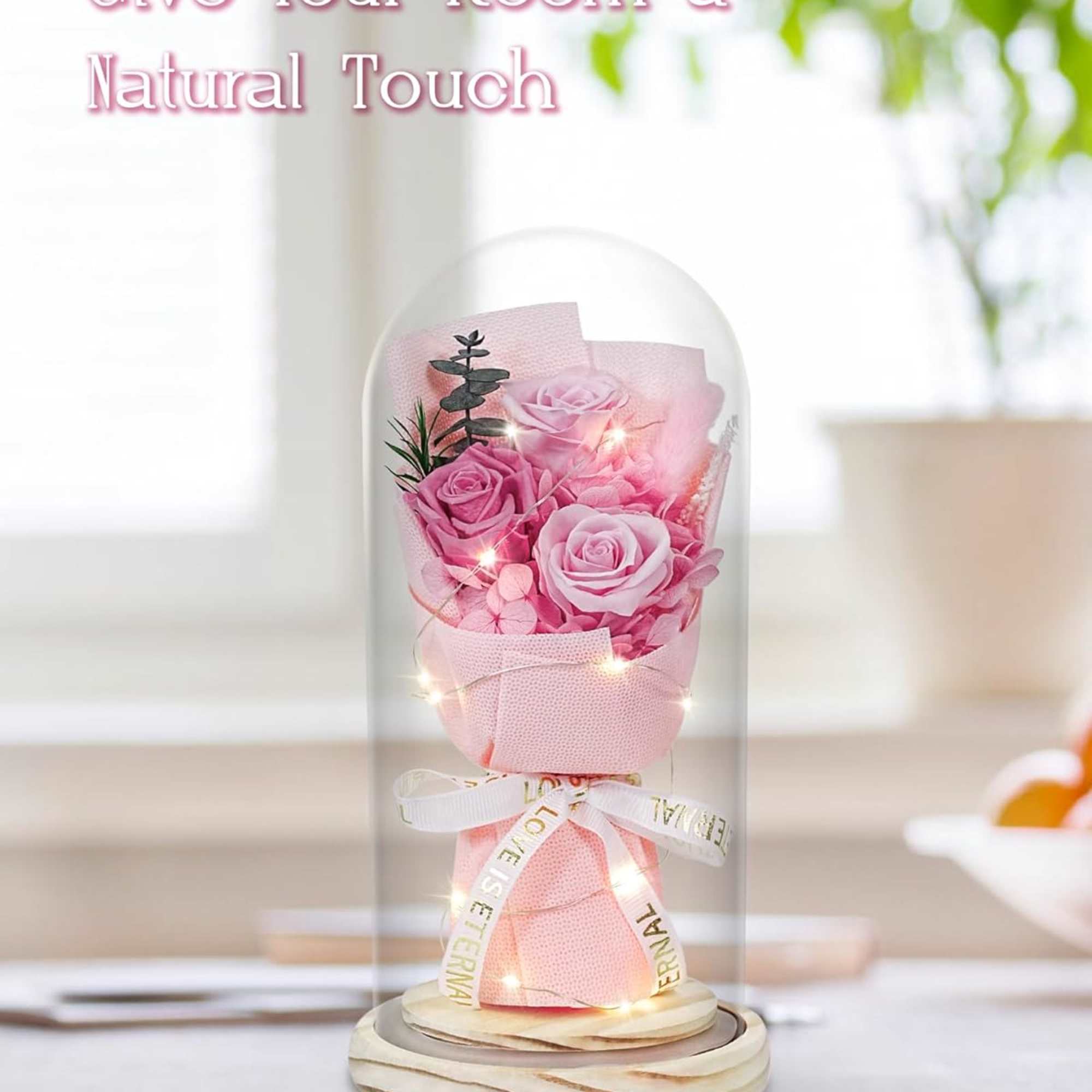 Celebrate lasting love and timeless beauty with our Forever Rose Dome&mdash;a handcrafted