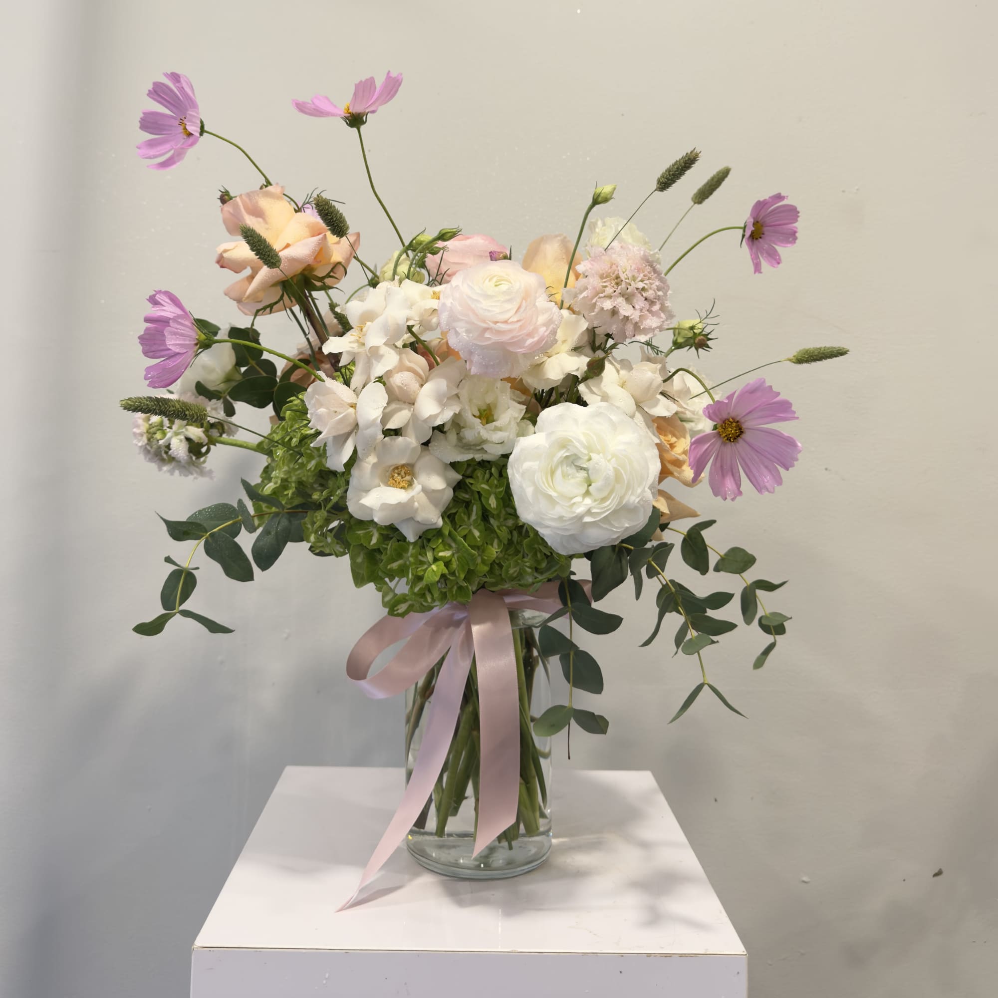 Soft, dreamy, and full of romance, Blushing Garden features a graceful blend