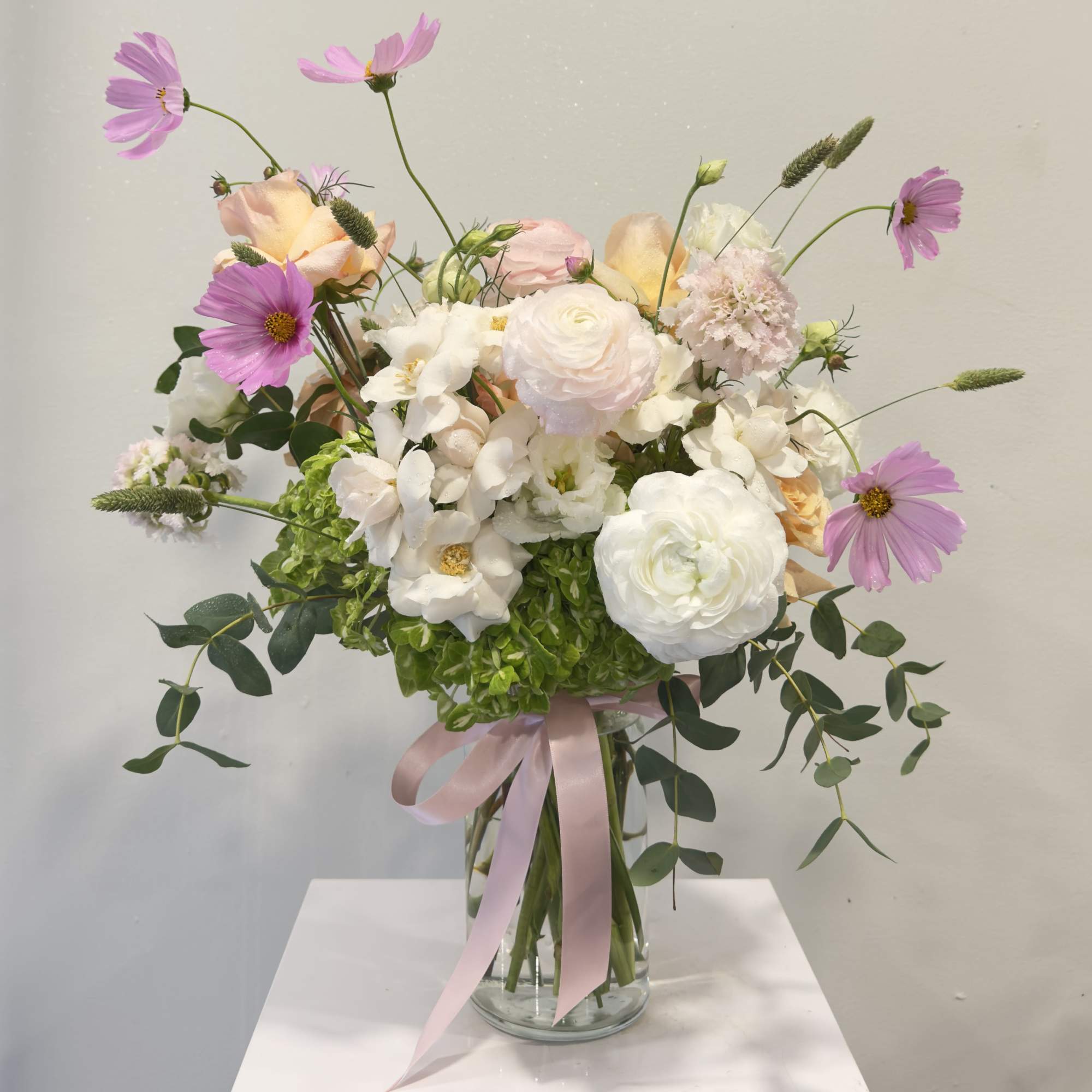 Soft, dreamy, and full of romance, Blushing Garden features a graceful blend