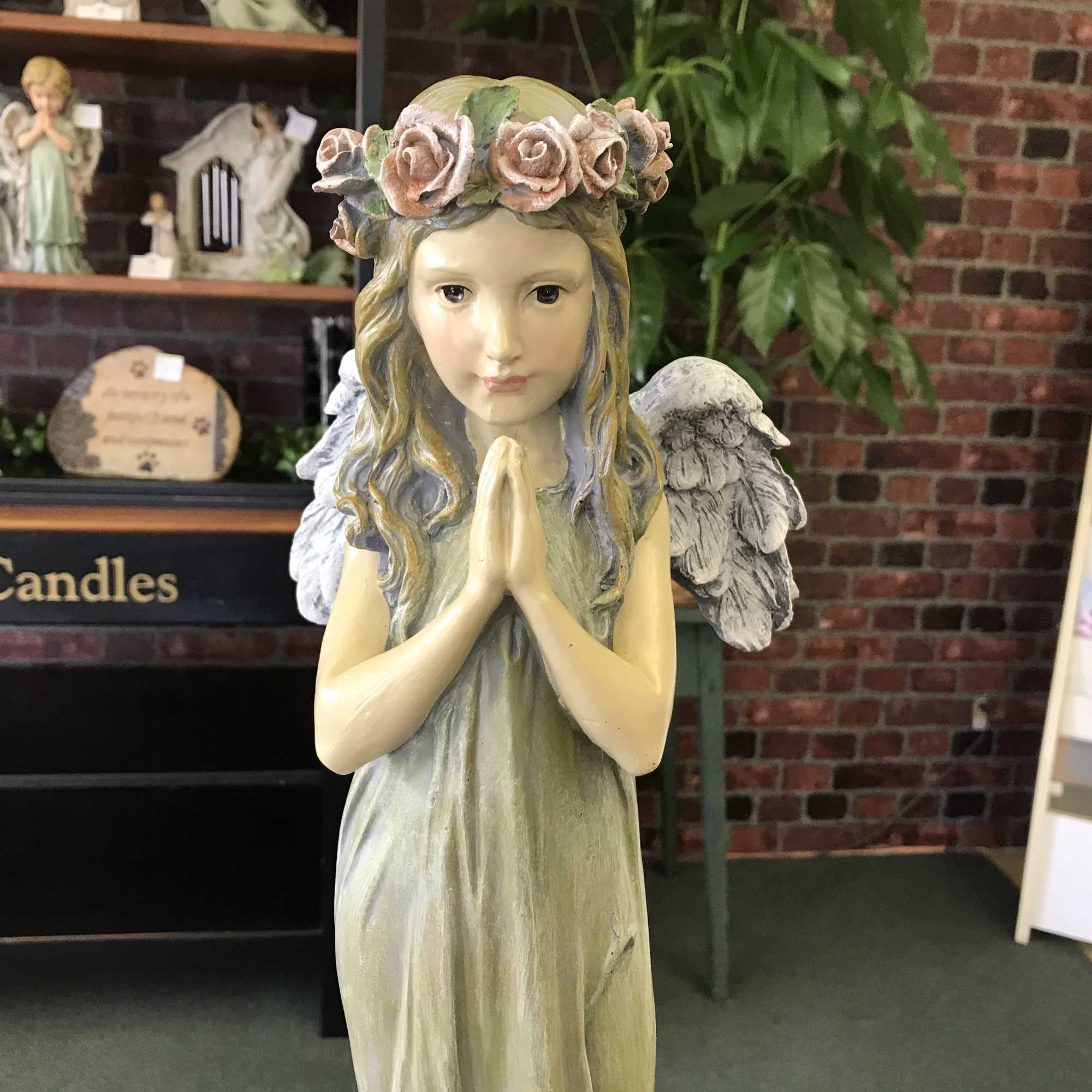 19&quot; tall beautifully detailed resin angel. 