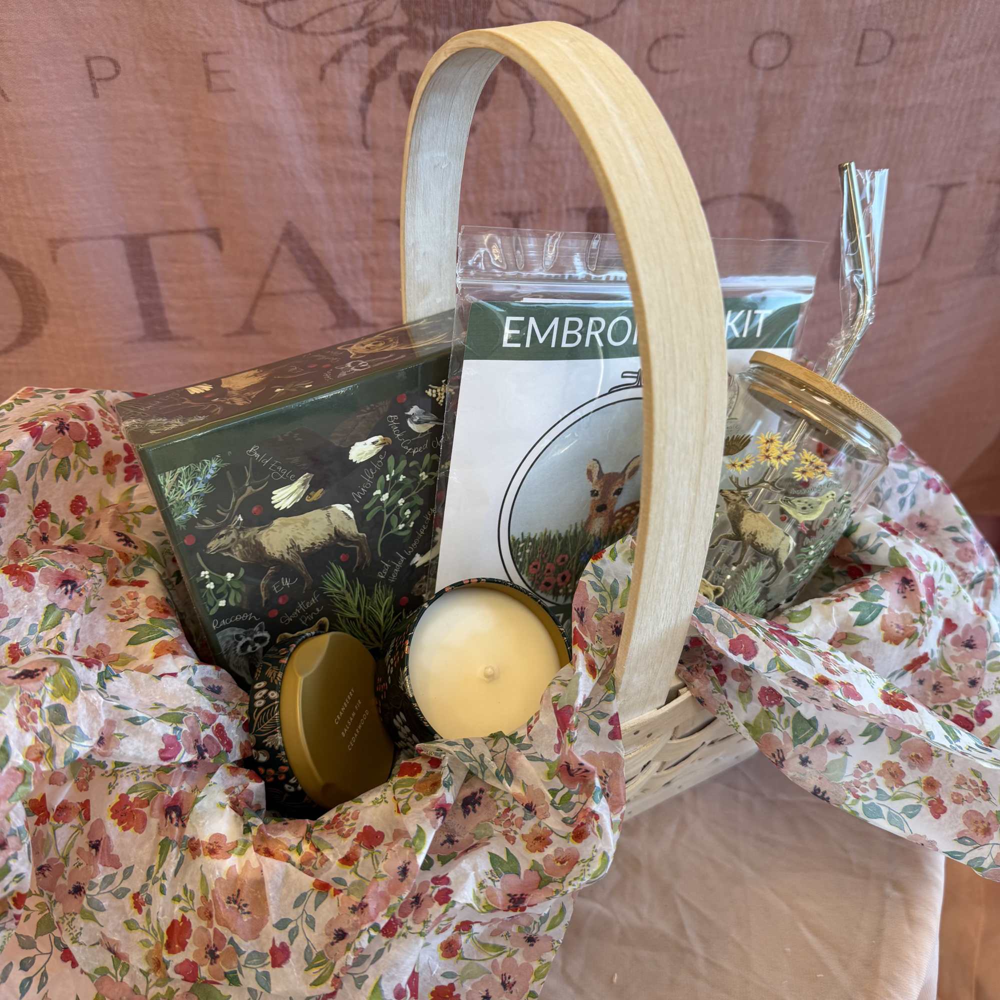A little bundle of cozy forest magic. This basket includes a winter