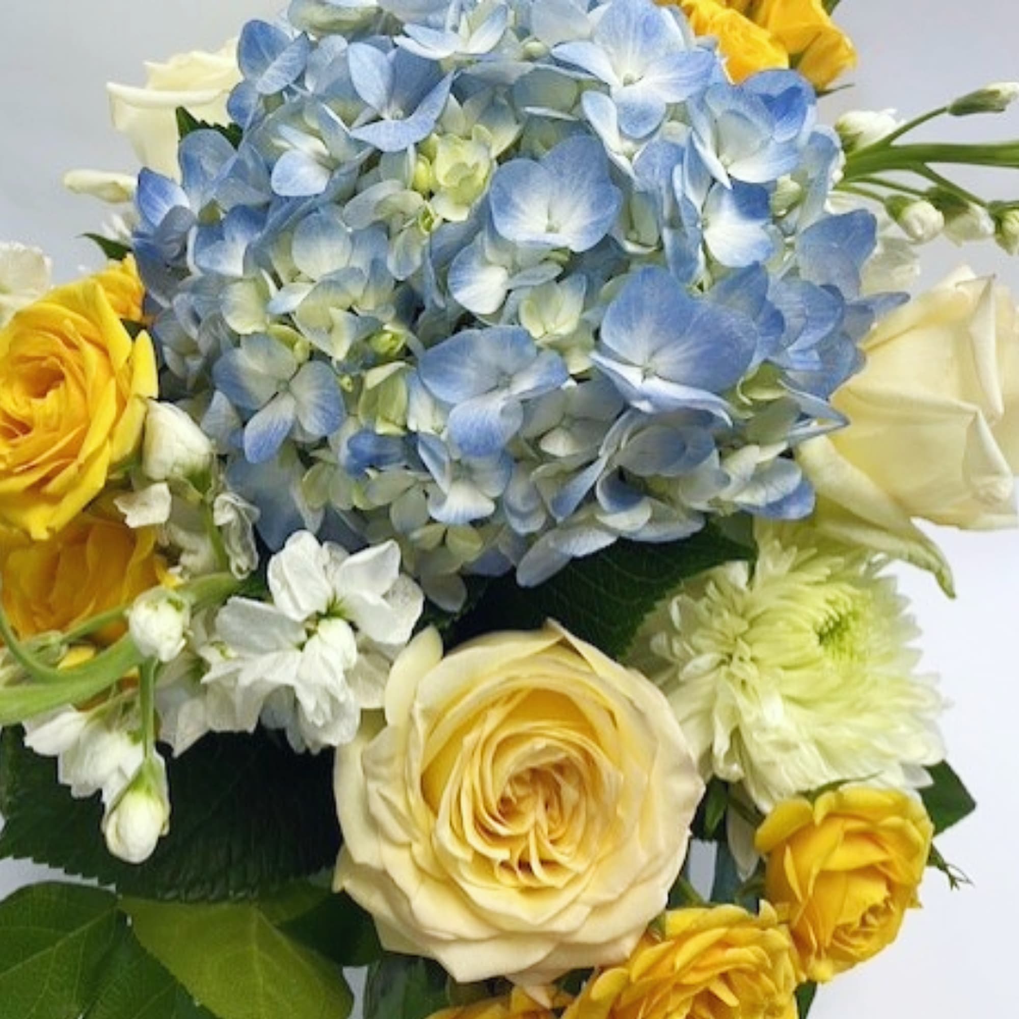 With this mix of soothing summer feeling flowers, you will bring happiness