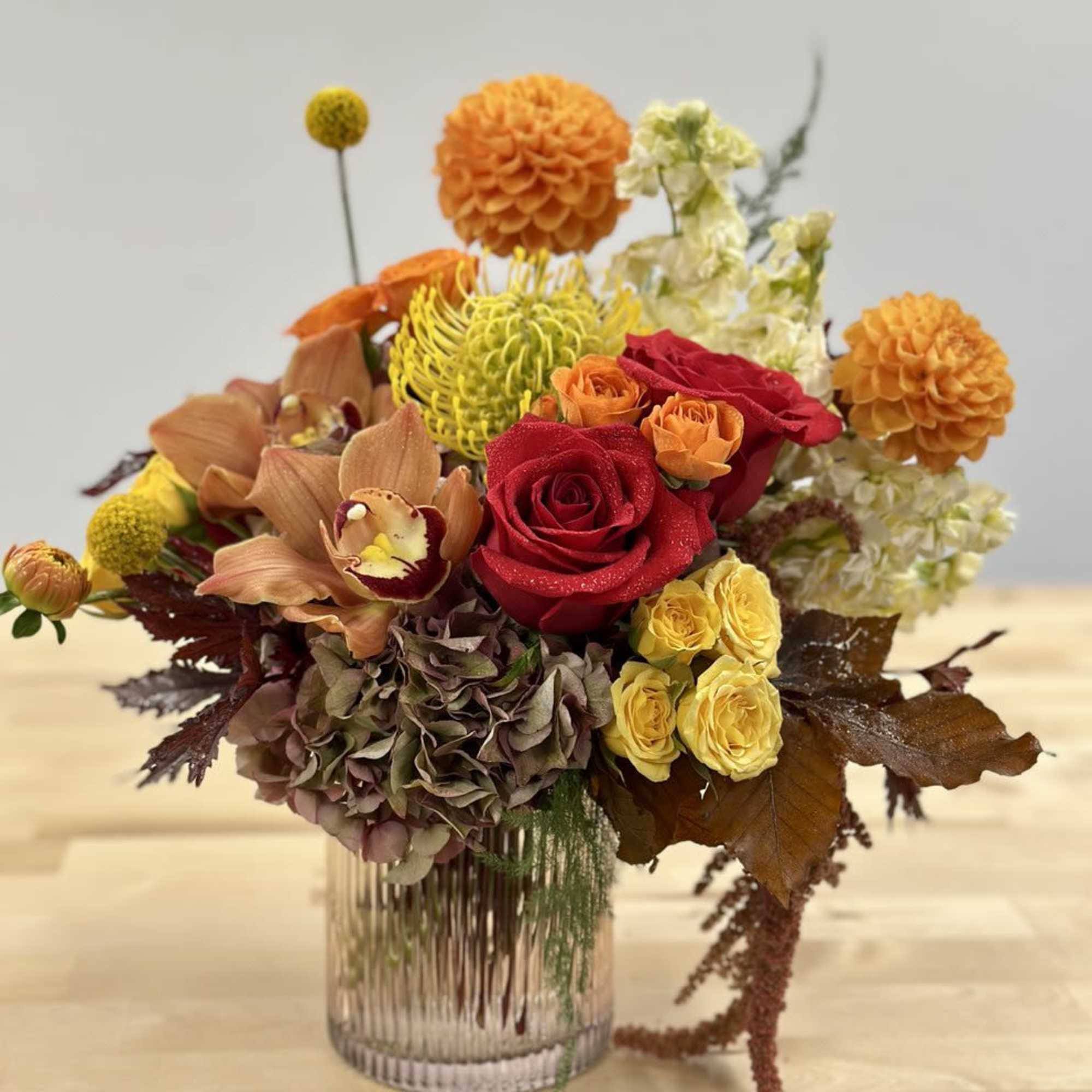 Transform your space this fall with a stunning arrangement in a Bellini