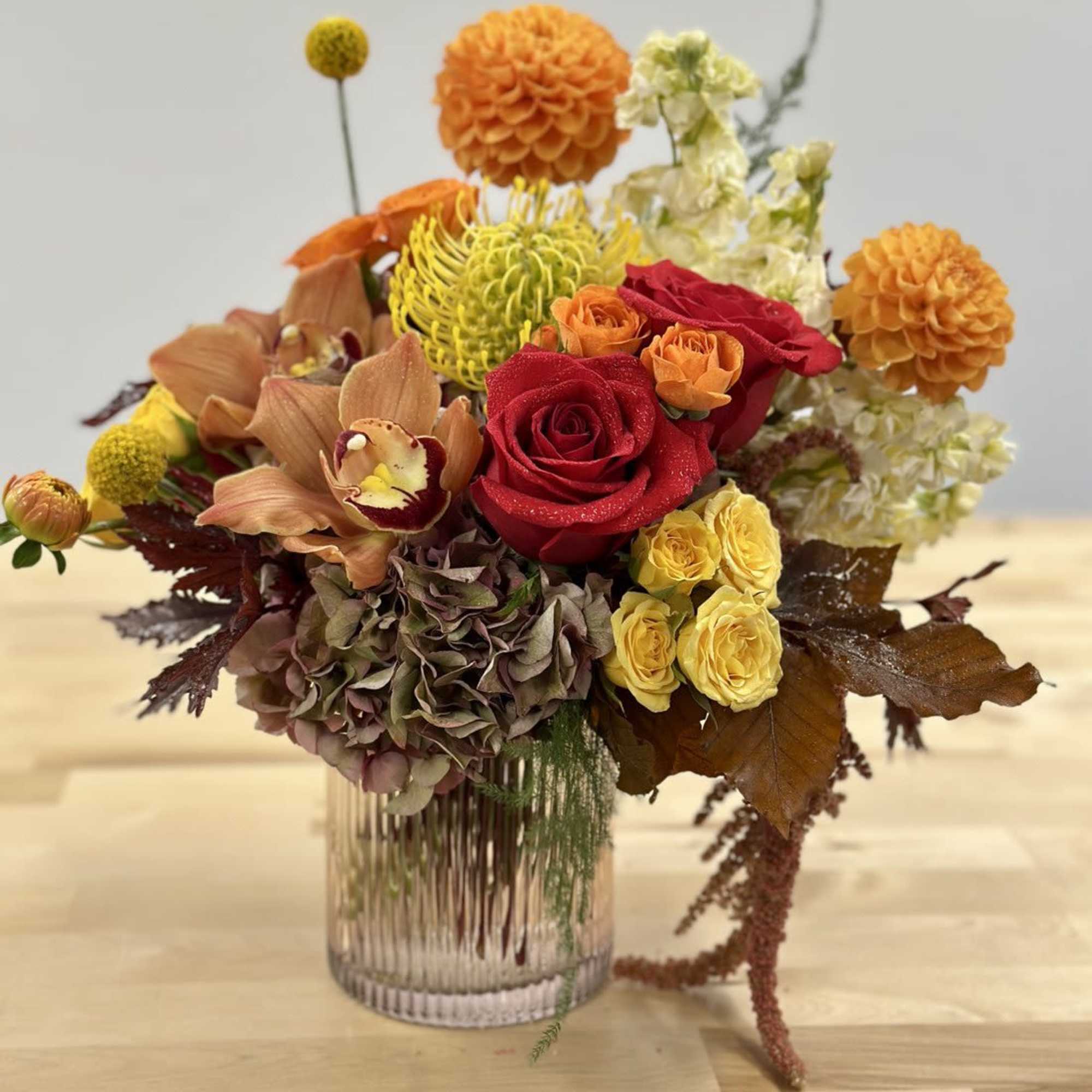 Transform your space this fall with a stunning arrangement in a Bellini