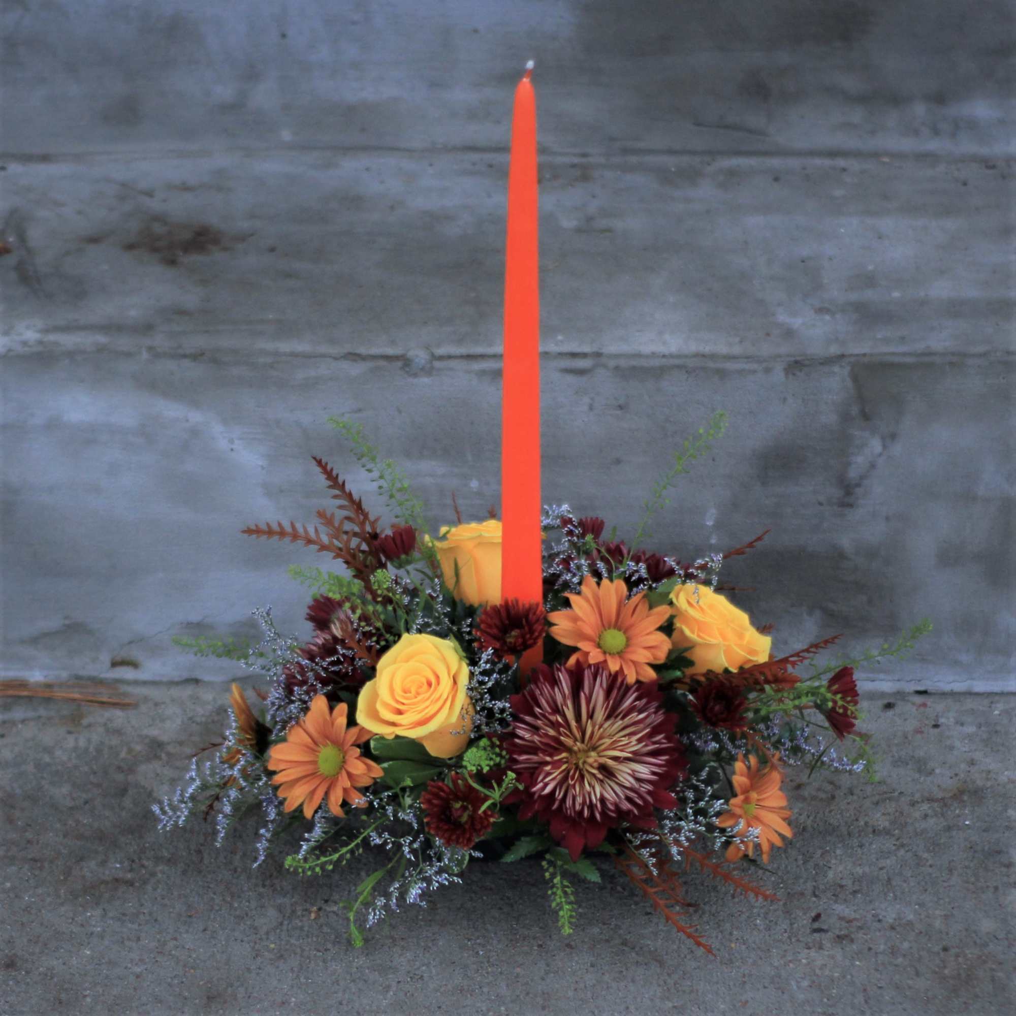 Perfect centerpiece for your family&#039;s dinner table this Thanksgiving! Long burning candle