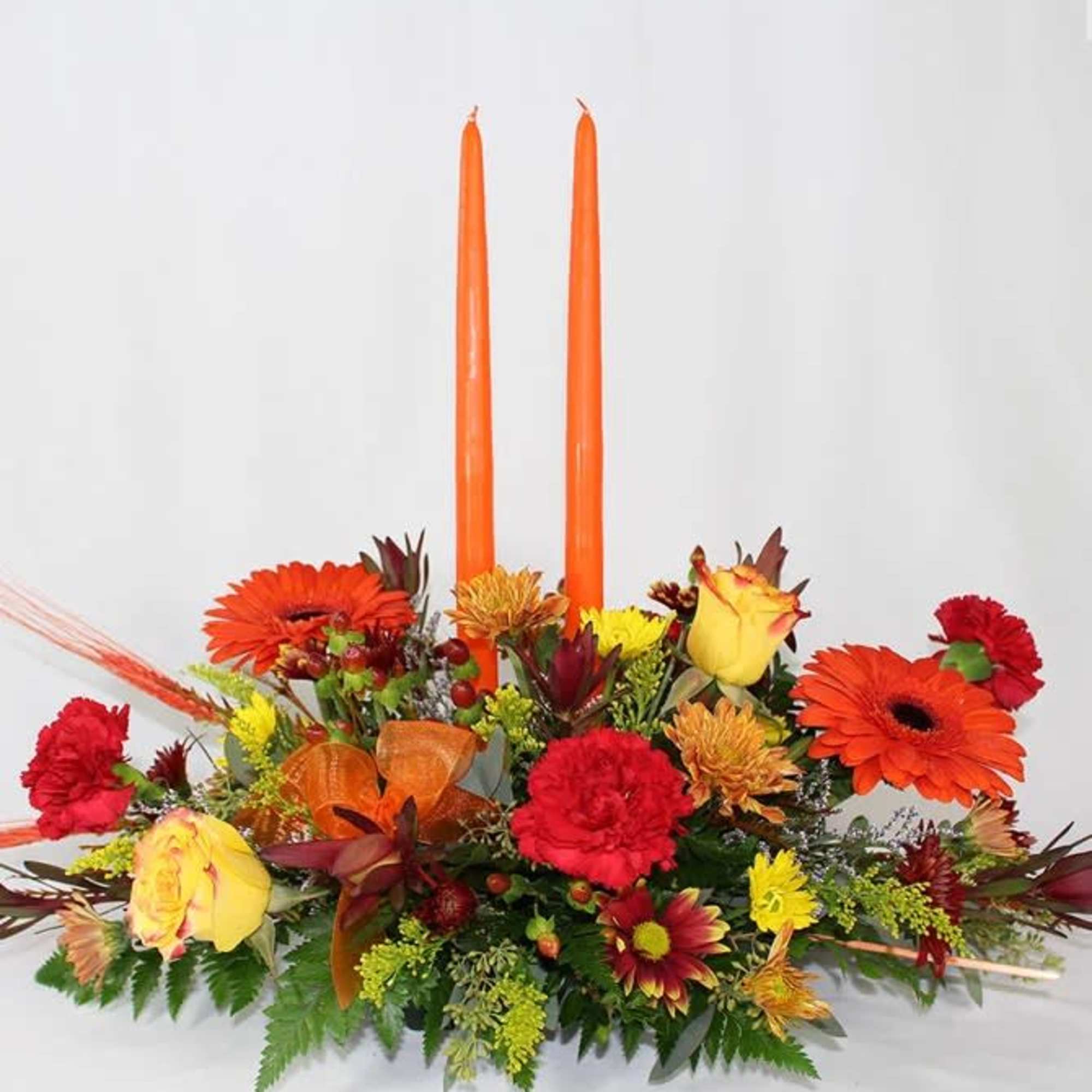 Perfect centerpiece for your family&#039;s dinner table this Thanksgiving! Long burning taper