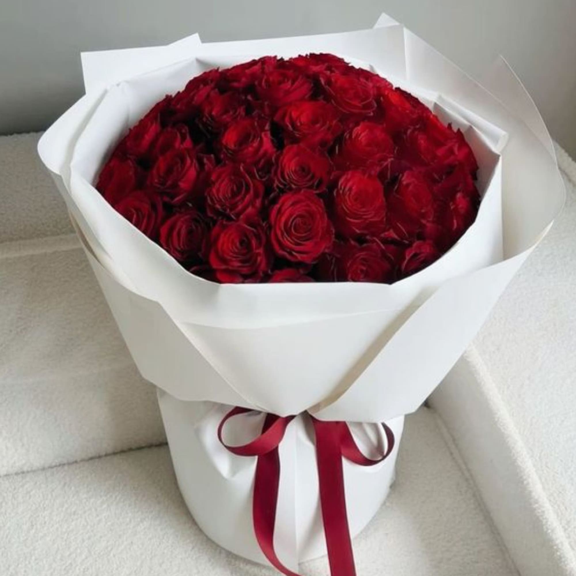 Lush, velvety red roses &mdash; the ultimate symbol of love and sophistication.