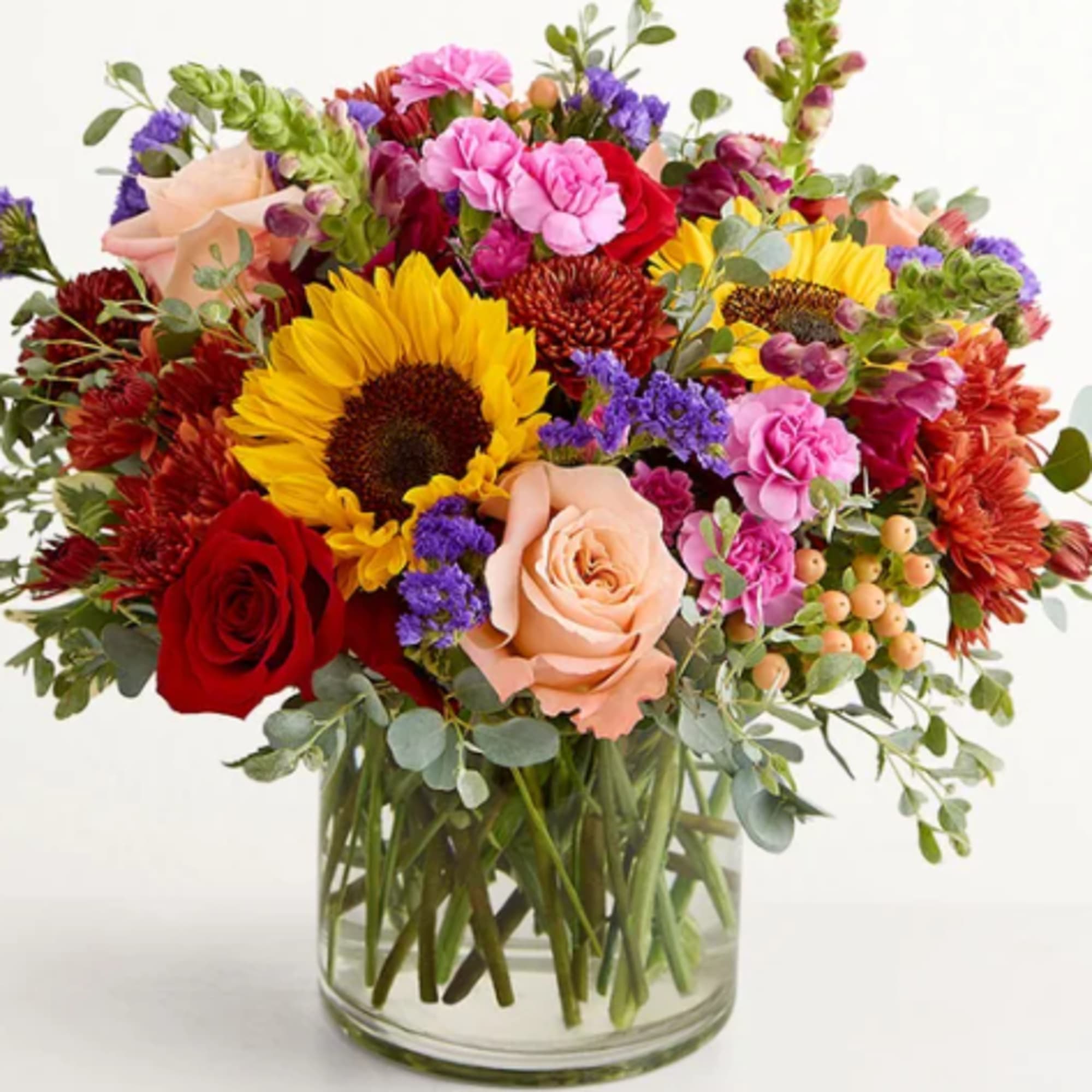 As bountiful as a robust autumn harvest, this bouquet is a dazzling