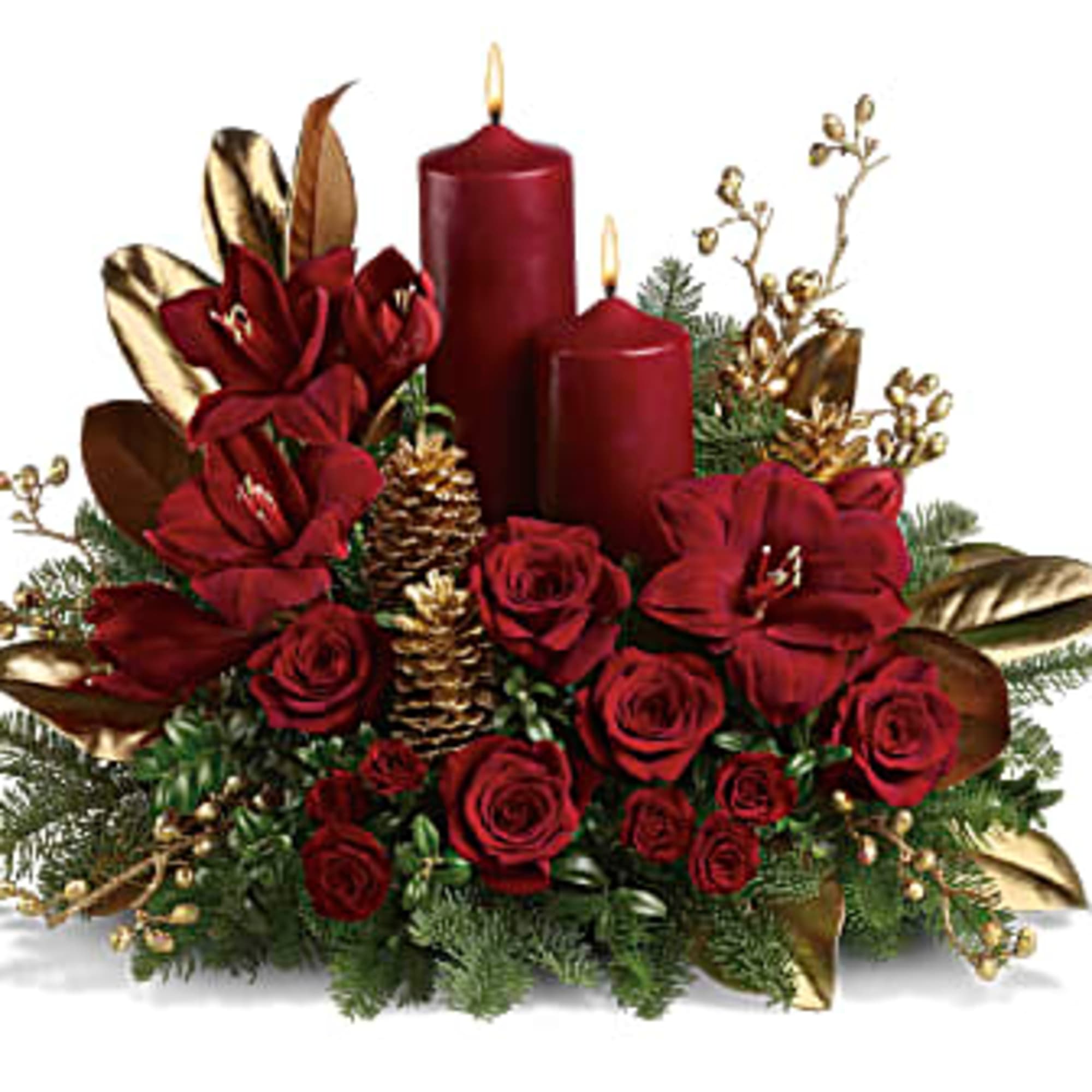 A striking seasonal statement for the dining table, hallway or entryway, this