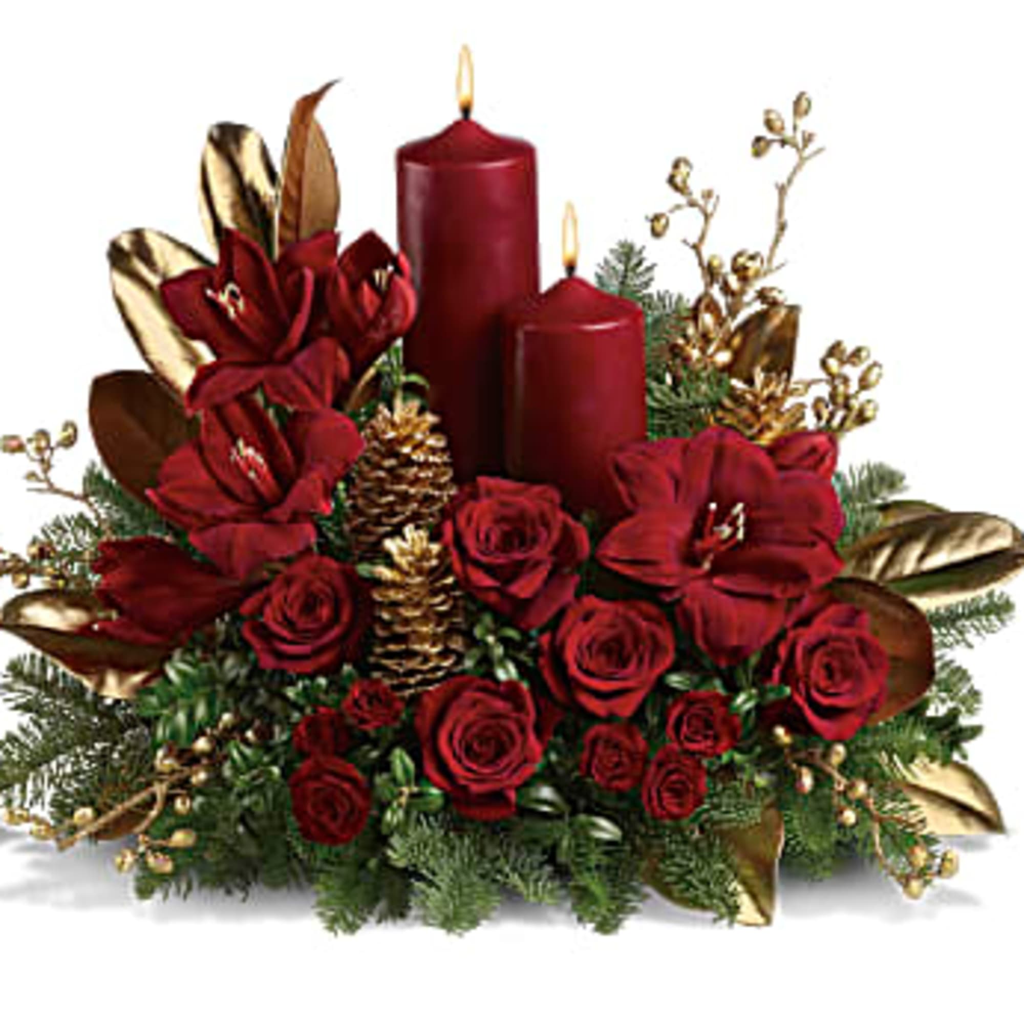 A striking seasonal statement for the dining table, hallway or entryway, this