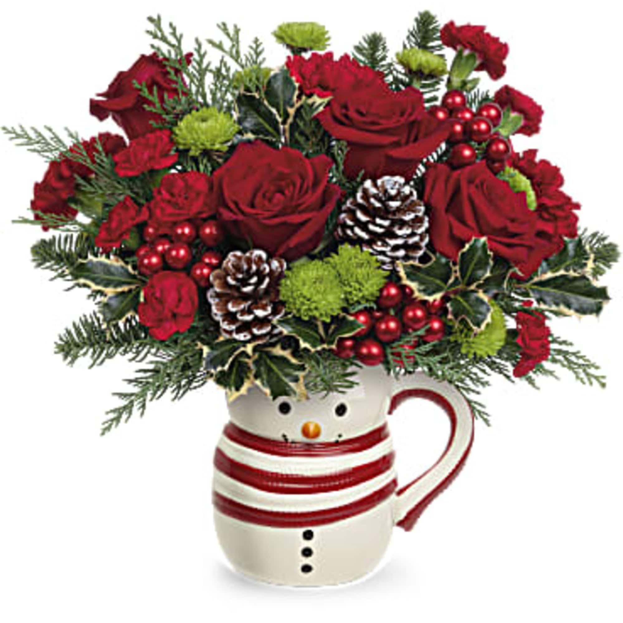  Whether filled with festive flowers for Christmas or hot cocoa in