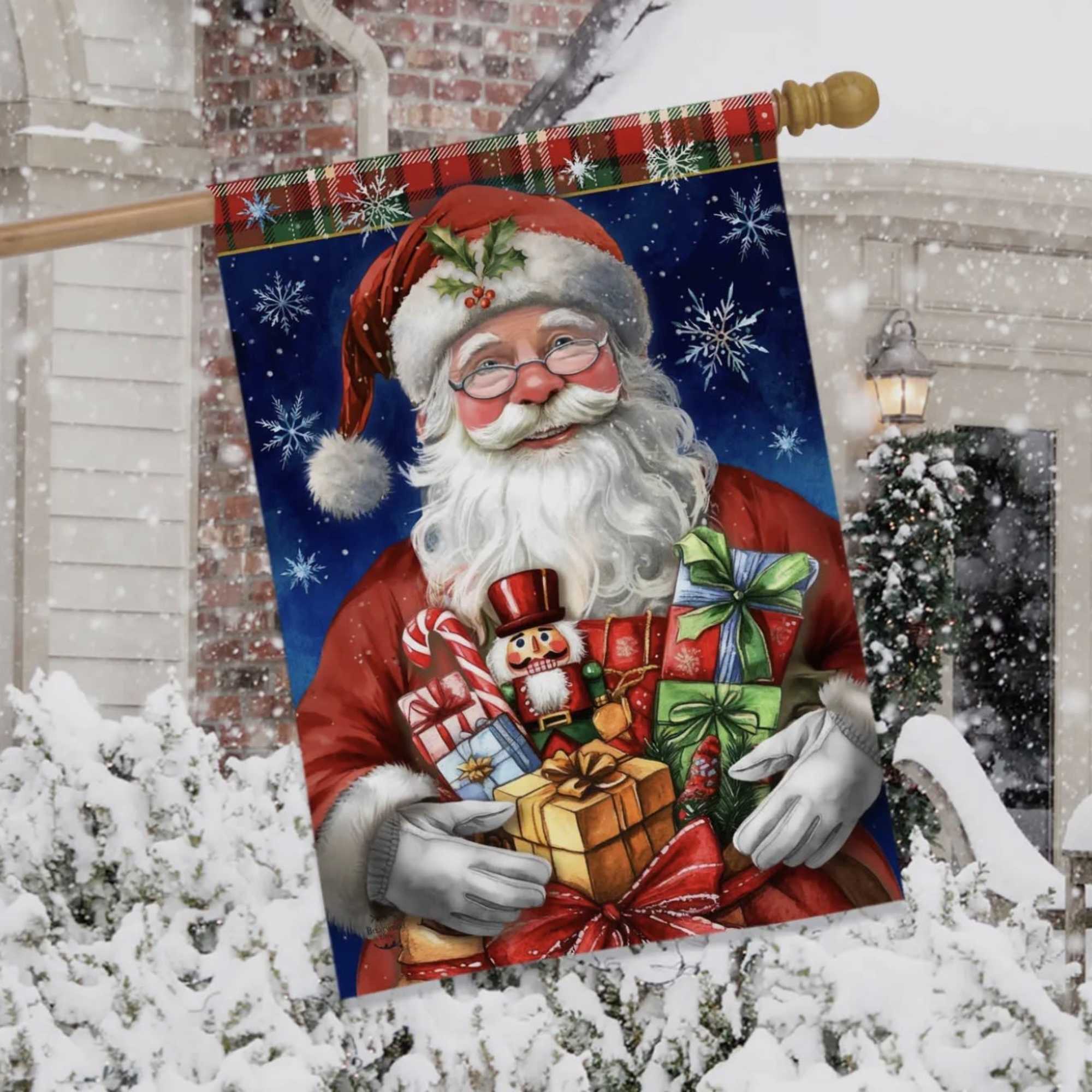 Measures 40&quot; &times; 28&quot;. Add a colorful, welcoming touch of the season