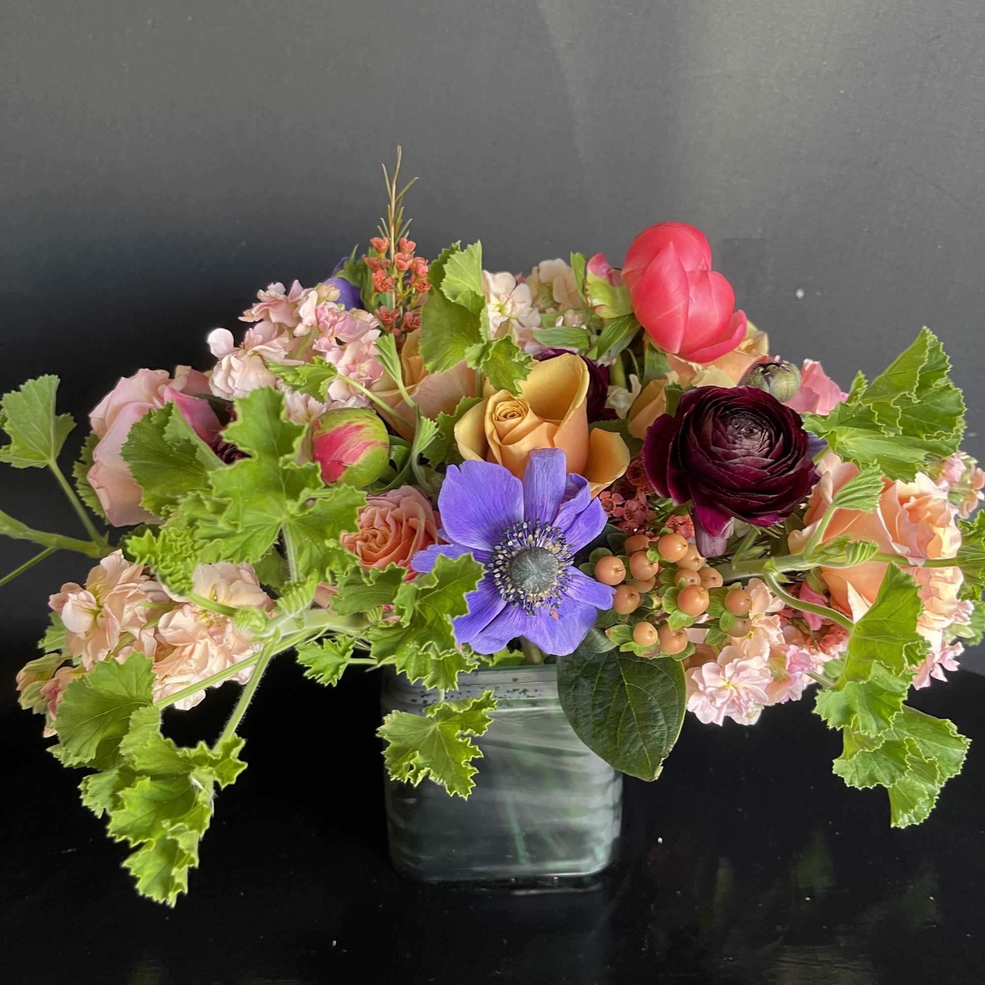 The flowers and colors will always vary as we design with what&rsquo;s