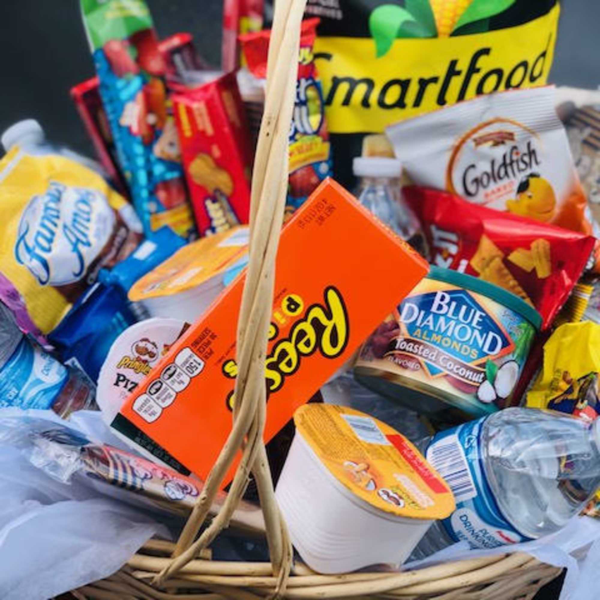 Snack time Favorites Gift Basket. Guaranteed to satisfy the snack cravings, with