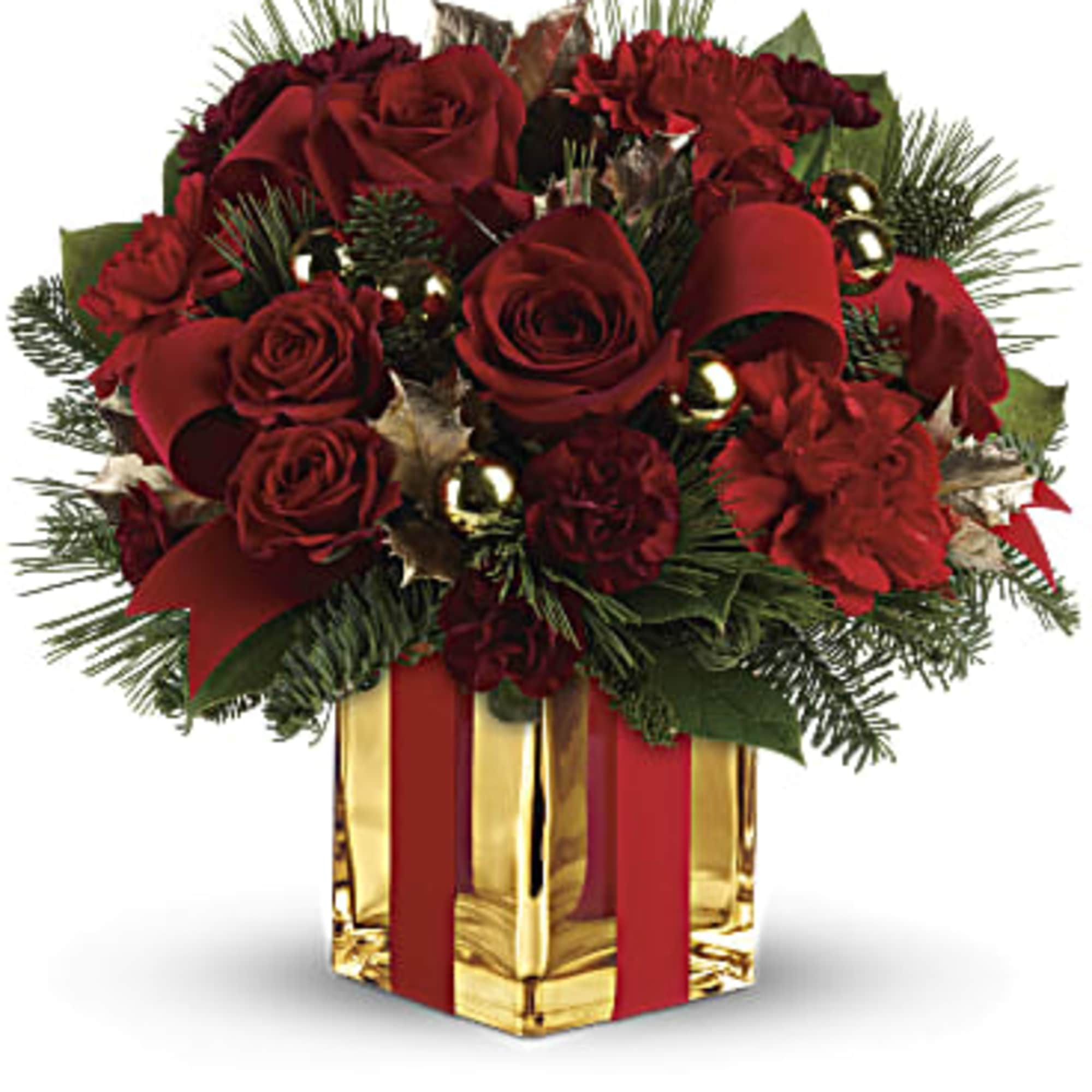  Wrap them in love with this special holiday delivery! Lush red