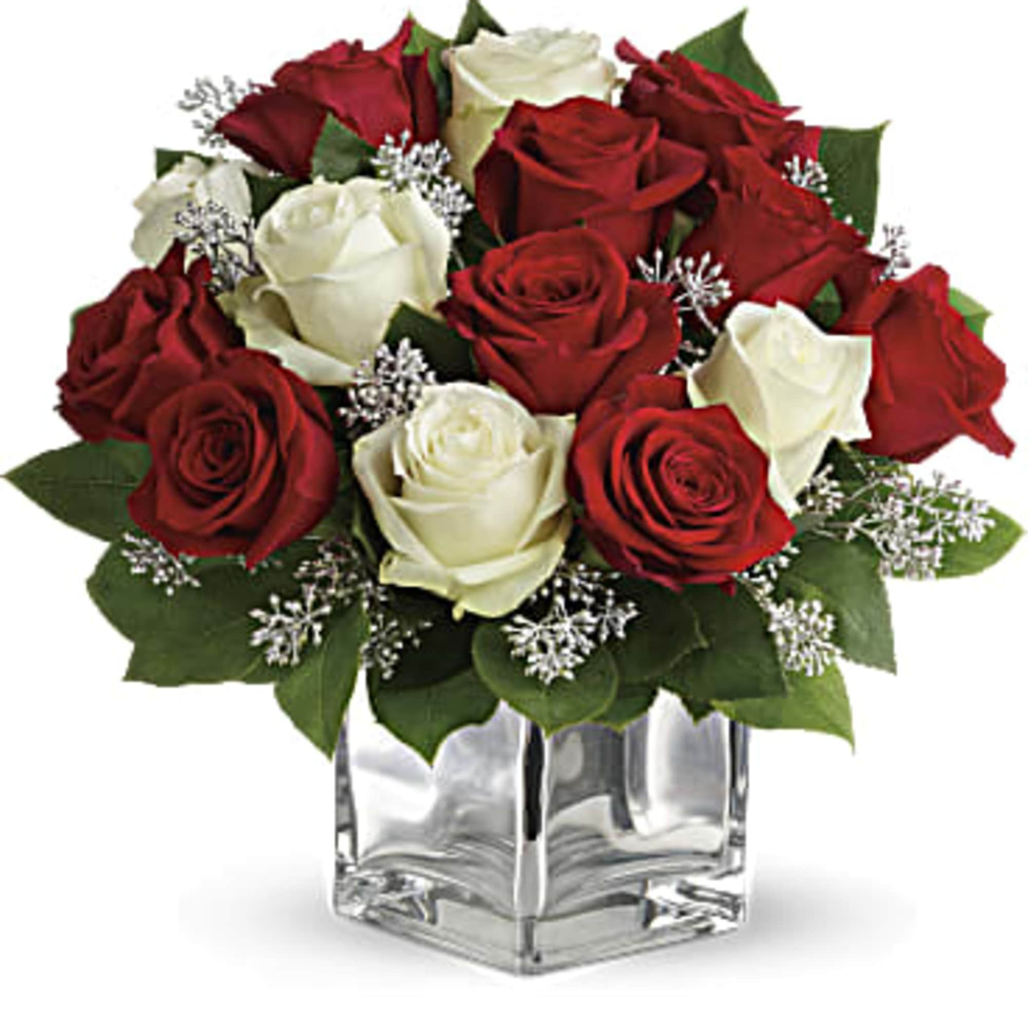  Give Christmas a charmingly contemporary spin with lush red and white