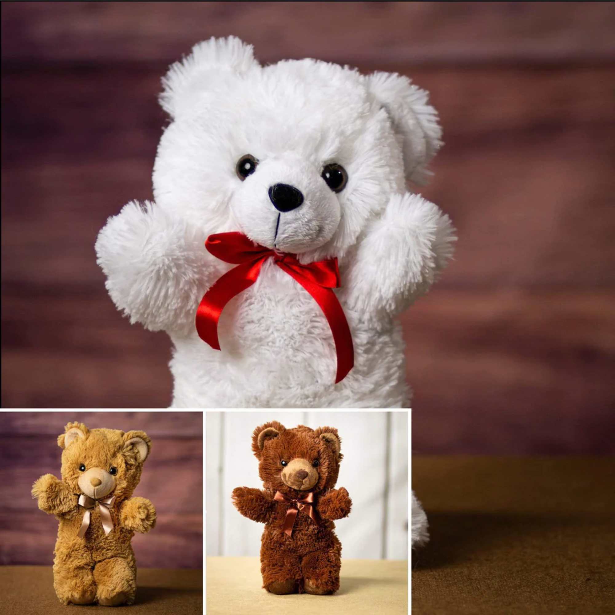 Add one of our adorable and soft plush animals to your floral