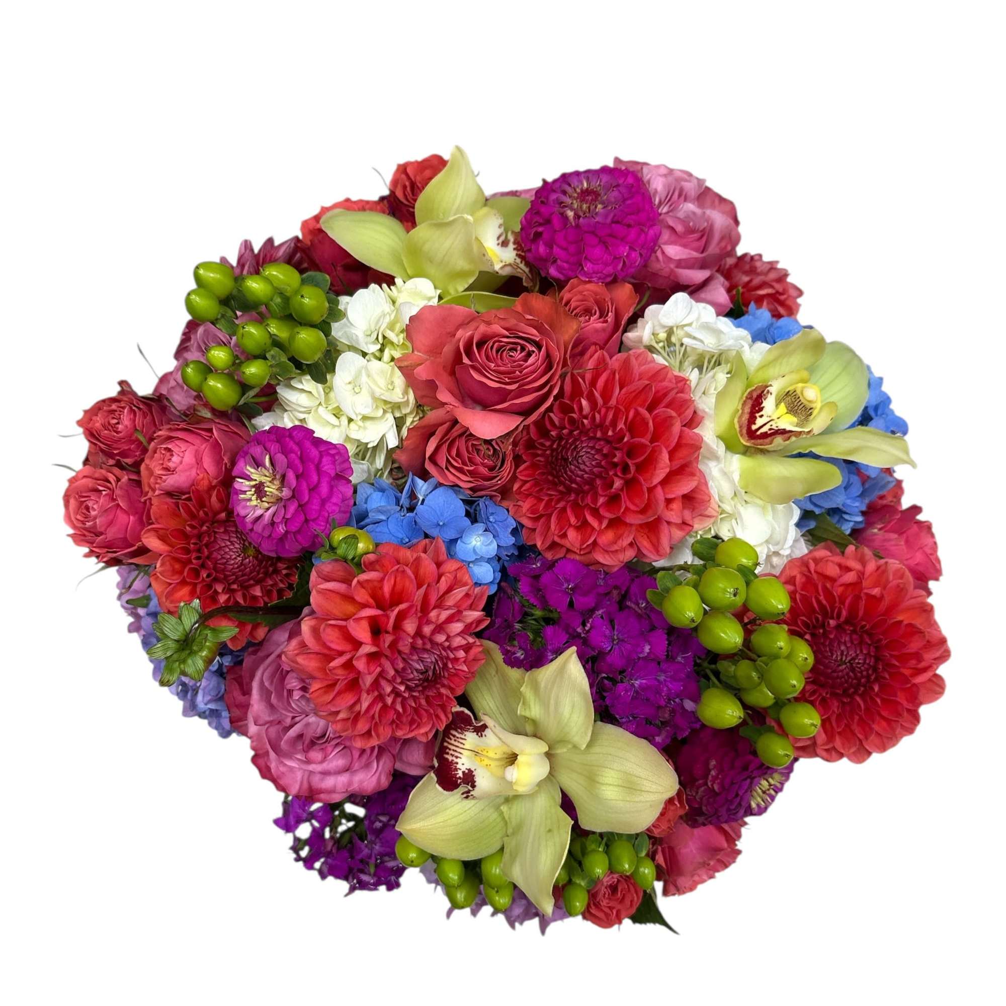 Rich, bold and bright colors blend together to create a beautiful display