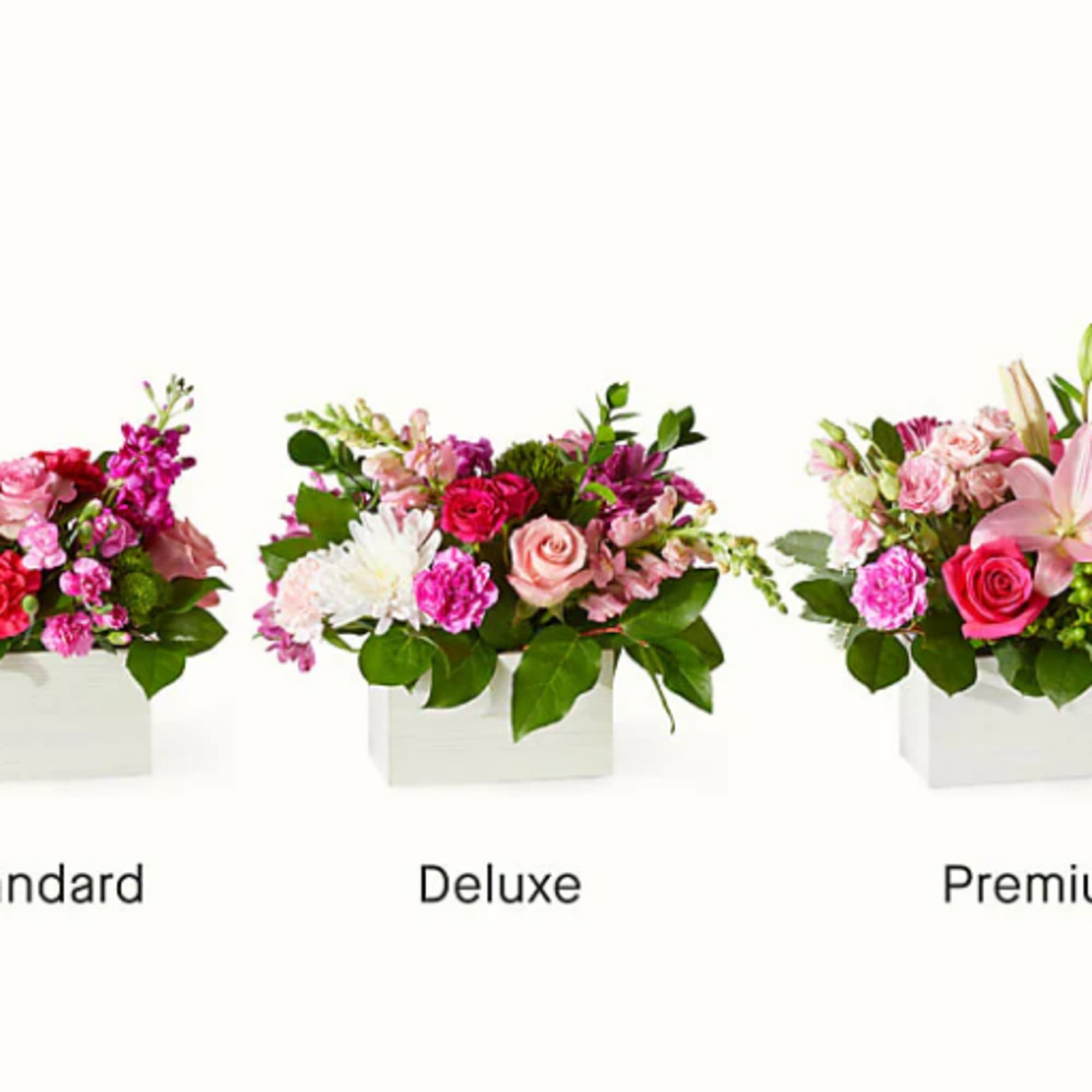 The colors or floral varieties used in this bouquet will vary based