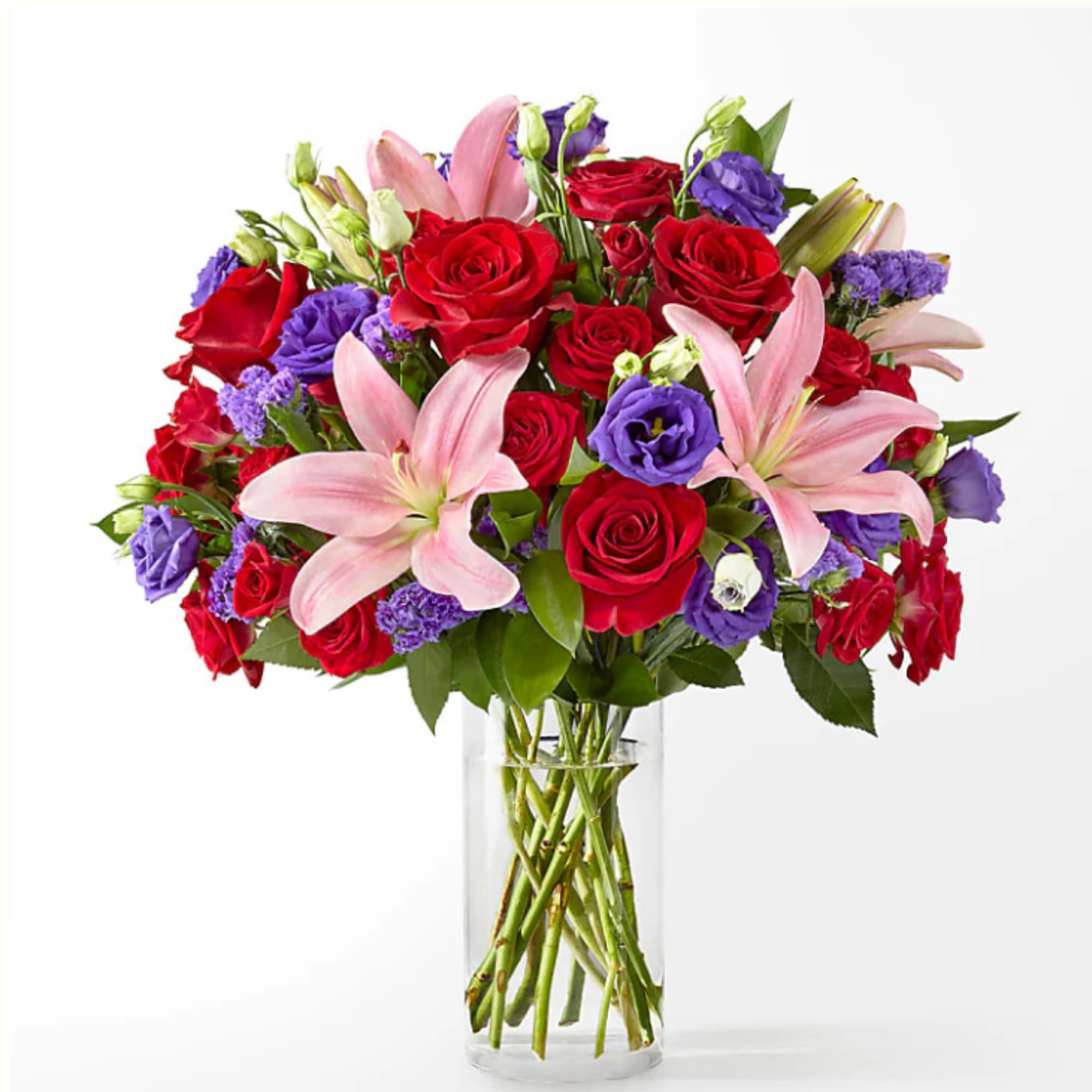 This dreamy jewel toned bouquet combines bold color and eye catching texture