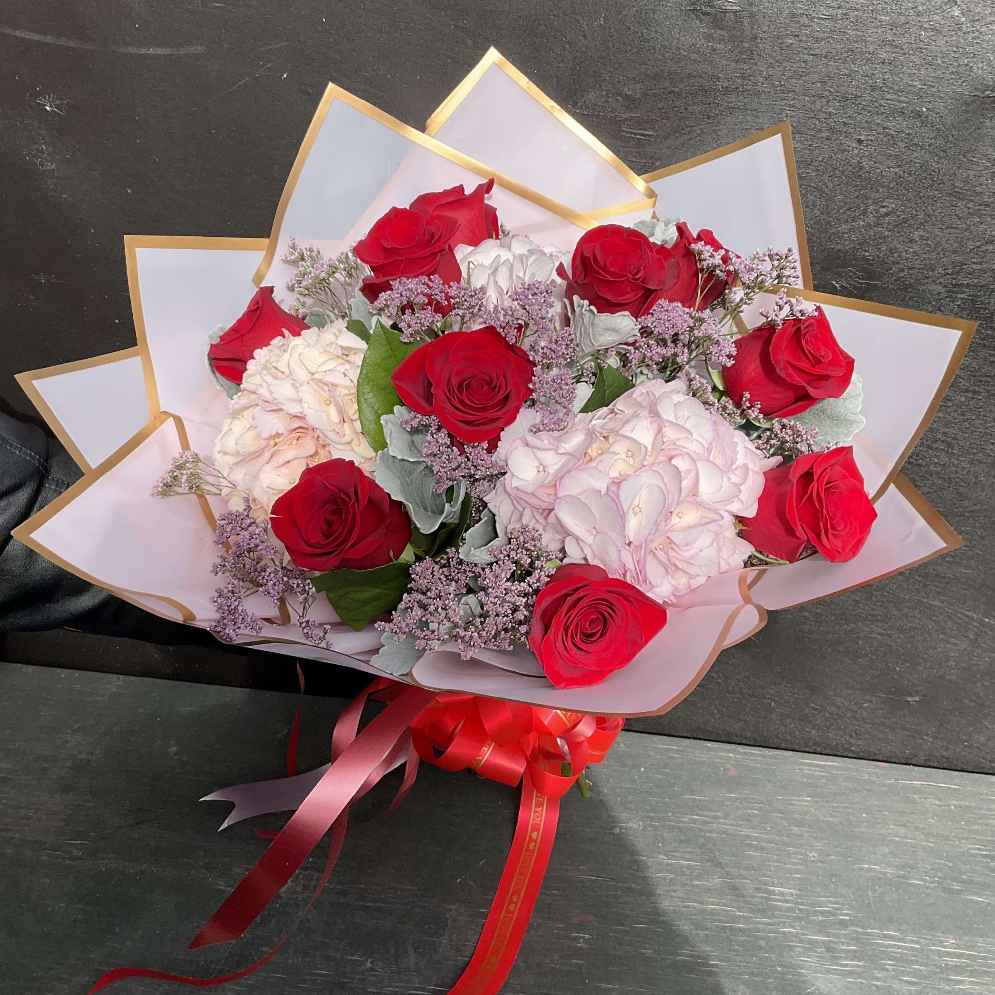 A hand-wrapped bouquet, perfect for a sweet gift for your or your