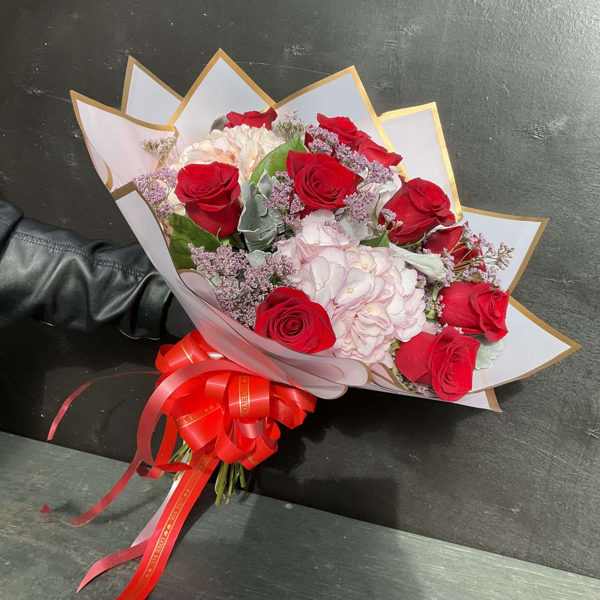 A hand-wrapped bouquet, perfect for a sweet gift for your or your