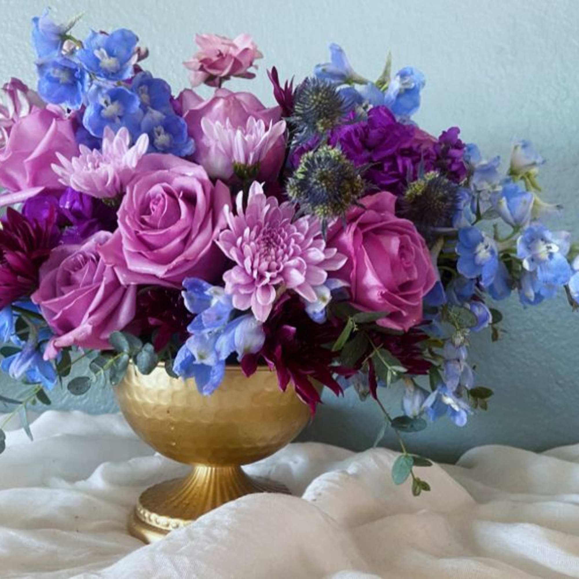 Immerse yourself in the captivating beauty of our April May Flowers original