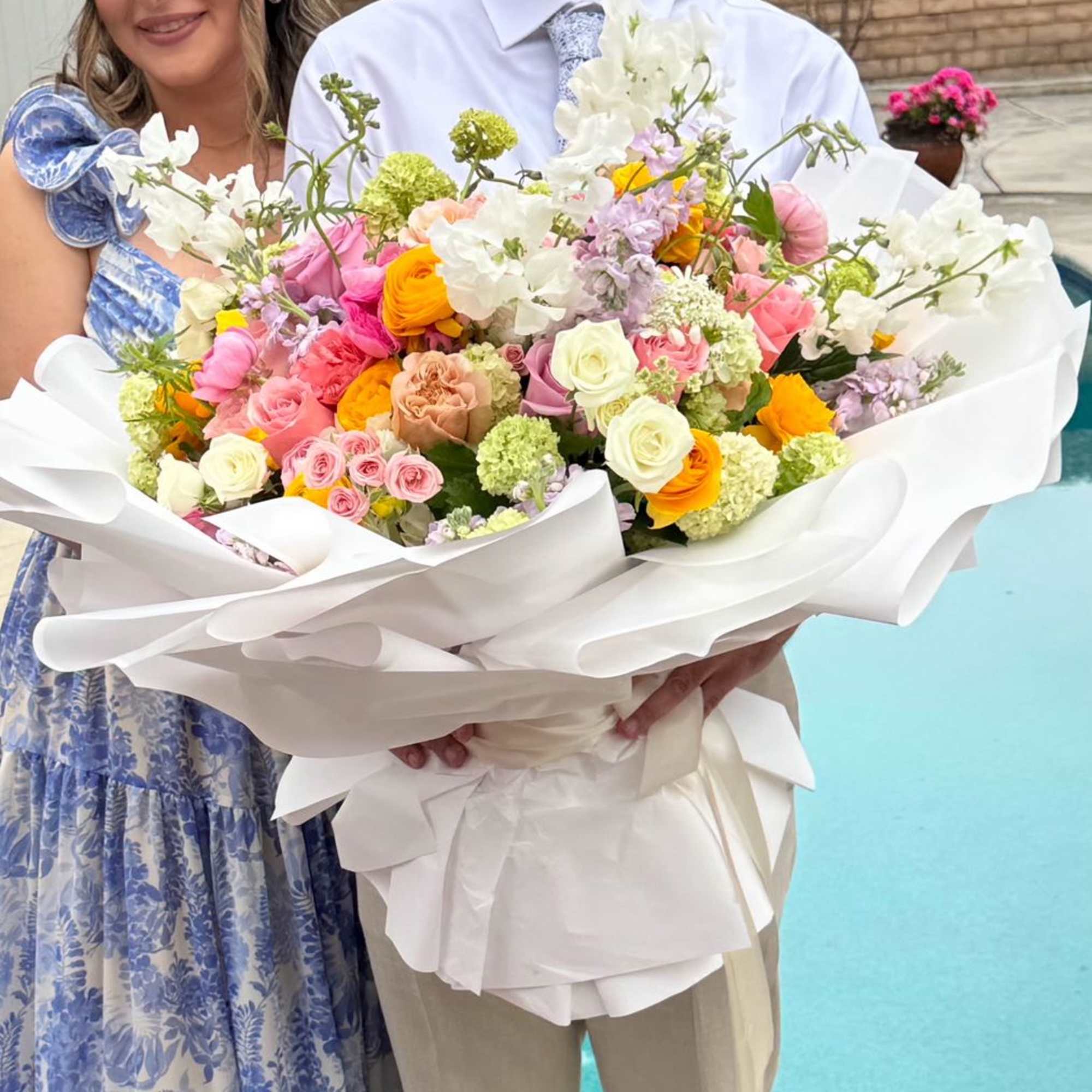 This beautiful bouquet of pastel high-end quality flowers. It&rsquo;s one of the