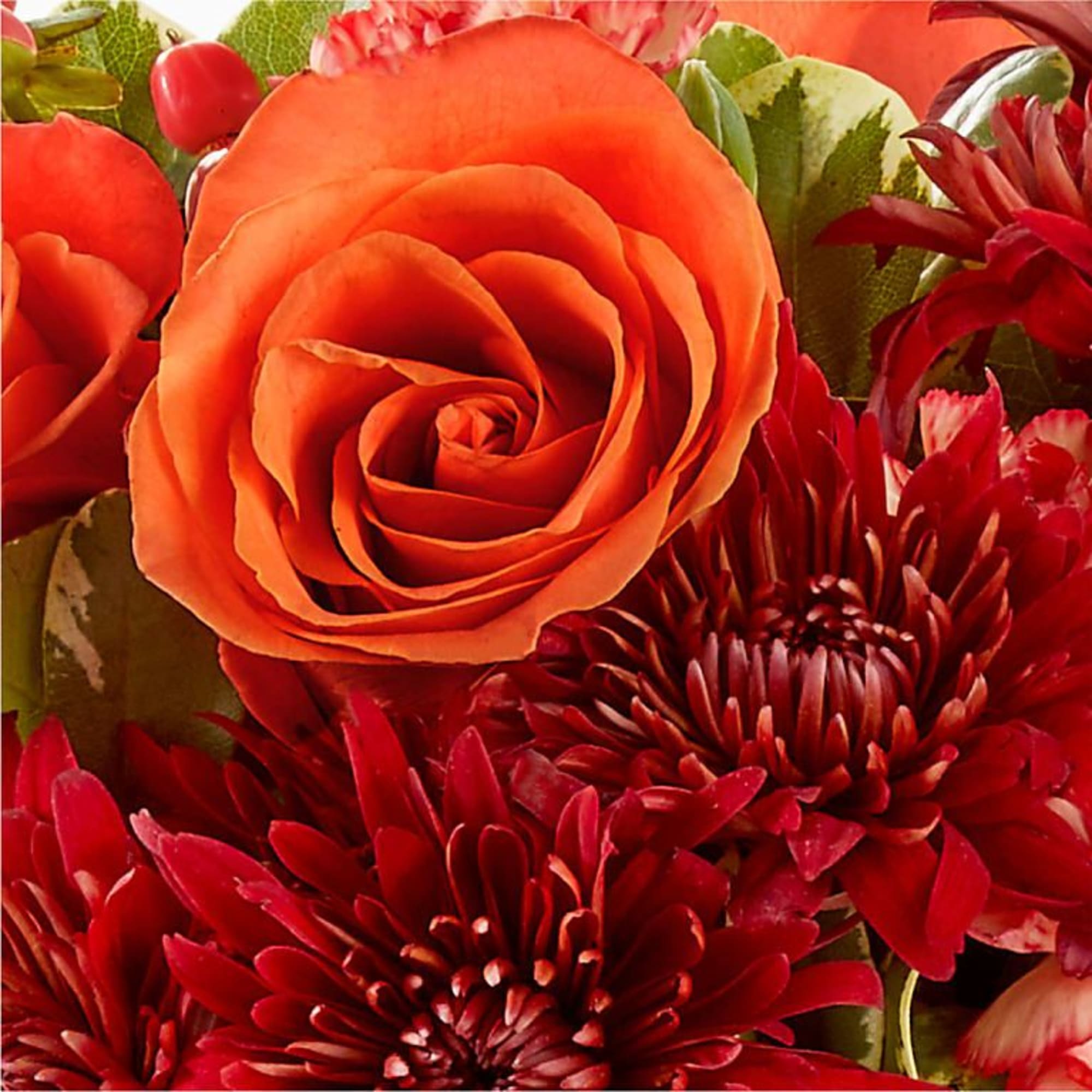 Embrace the crisp, golden energy of fall with this stunning seasonal arrangement.